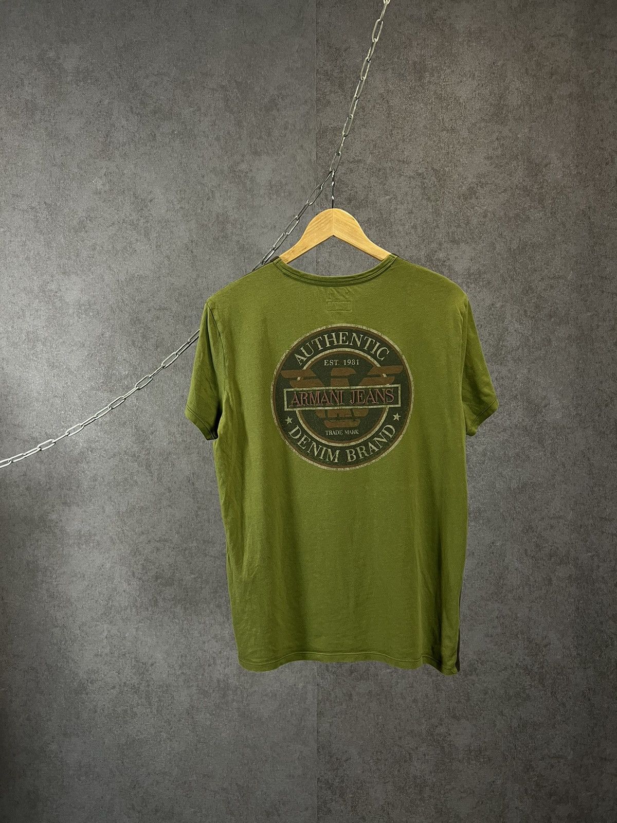 Armani Armani Jeans designer vintage big logo tee Size US M / EU 48-50 / 2 - 2 Thumbnail