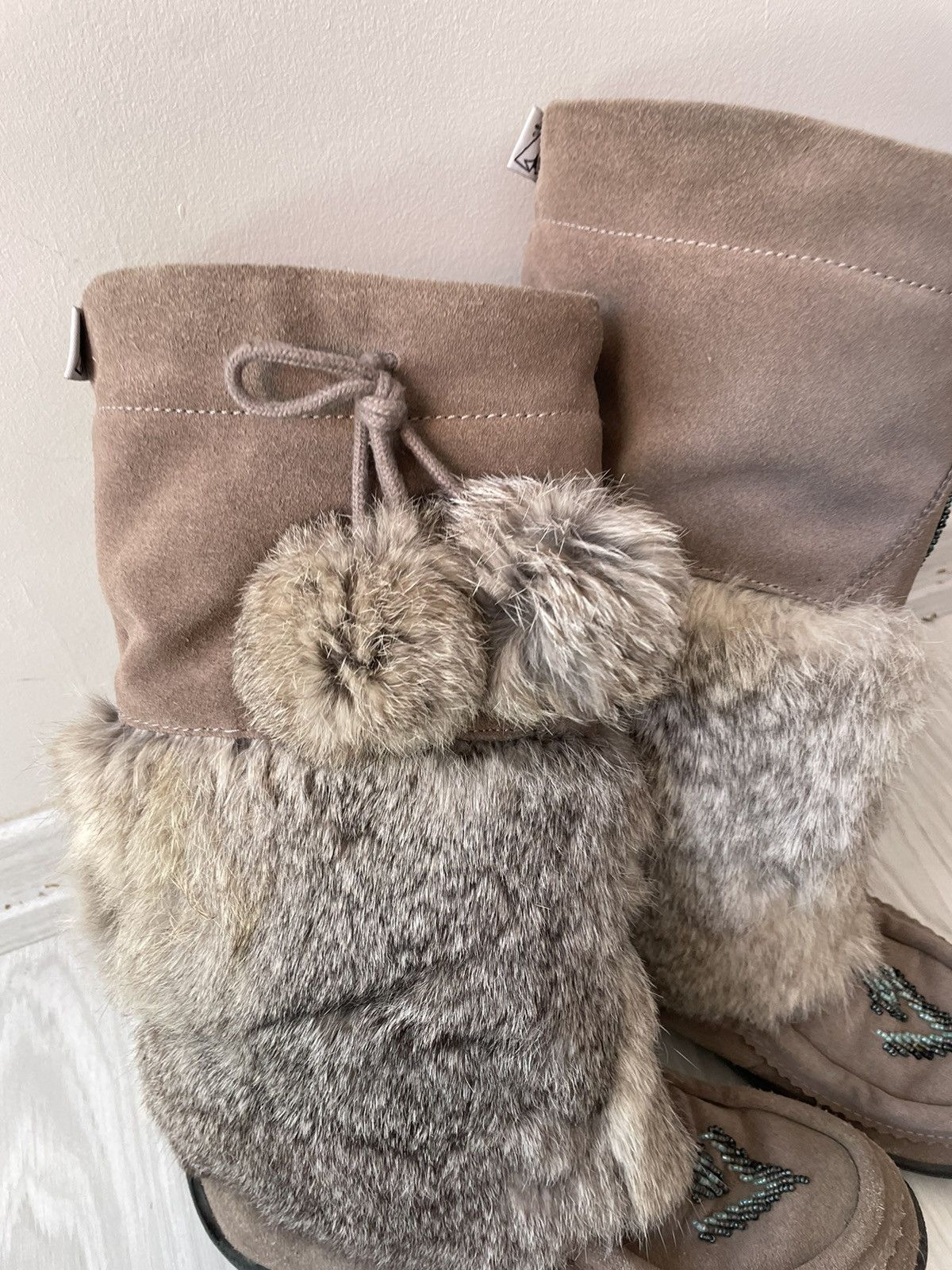 Vintage y2k faux fur boots Size US 6 / IT 36 - 12 Thumbnail