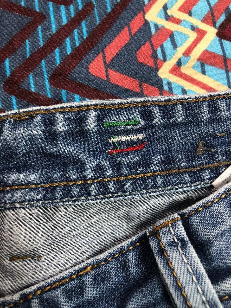Diesel 00’s Vintage Diesel Denim Jeans Y2K Glamour Size US 36 / EU 52 - 16 Thumbnail