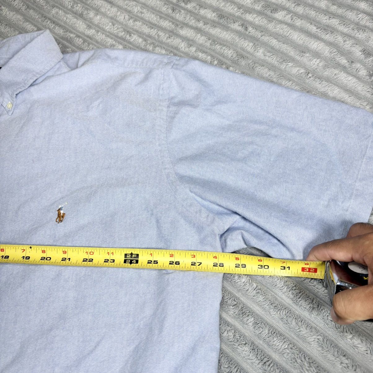 Polo Ralph Lauren Polo Ralph Lauren Shirt Men 3XLT Big Blue Solid Oxford shirt Size US XXL / EU 58 / 5 - 7 Thumbnail