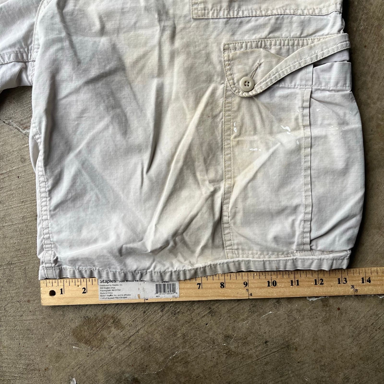 Vintage VTG SILVERTAB CARGO SHORTS TAN BAGGY Y2K 00 LARGE DISTRESSED Size US 36 / EU 52 - 6 Thumbnail