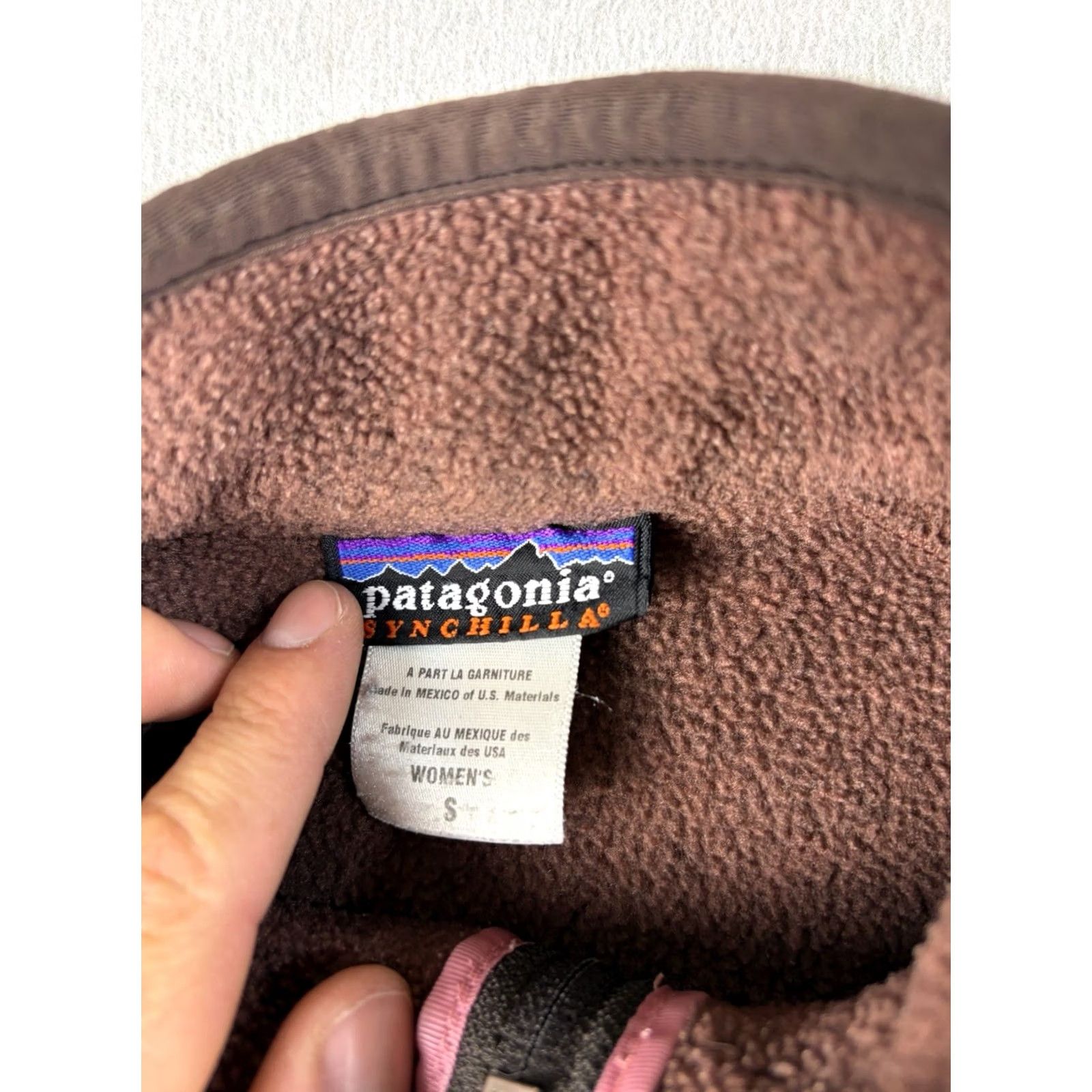 Patagonia VINTAGE Patagonia Synchilla Fleece Quarter Zip Women’s Small Brown Pullover Jacket Size S / US 4 / IT 40 - 6 Thumbnail