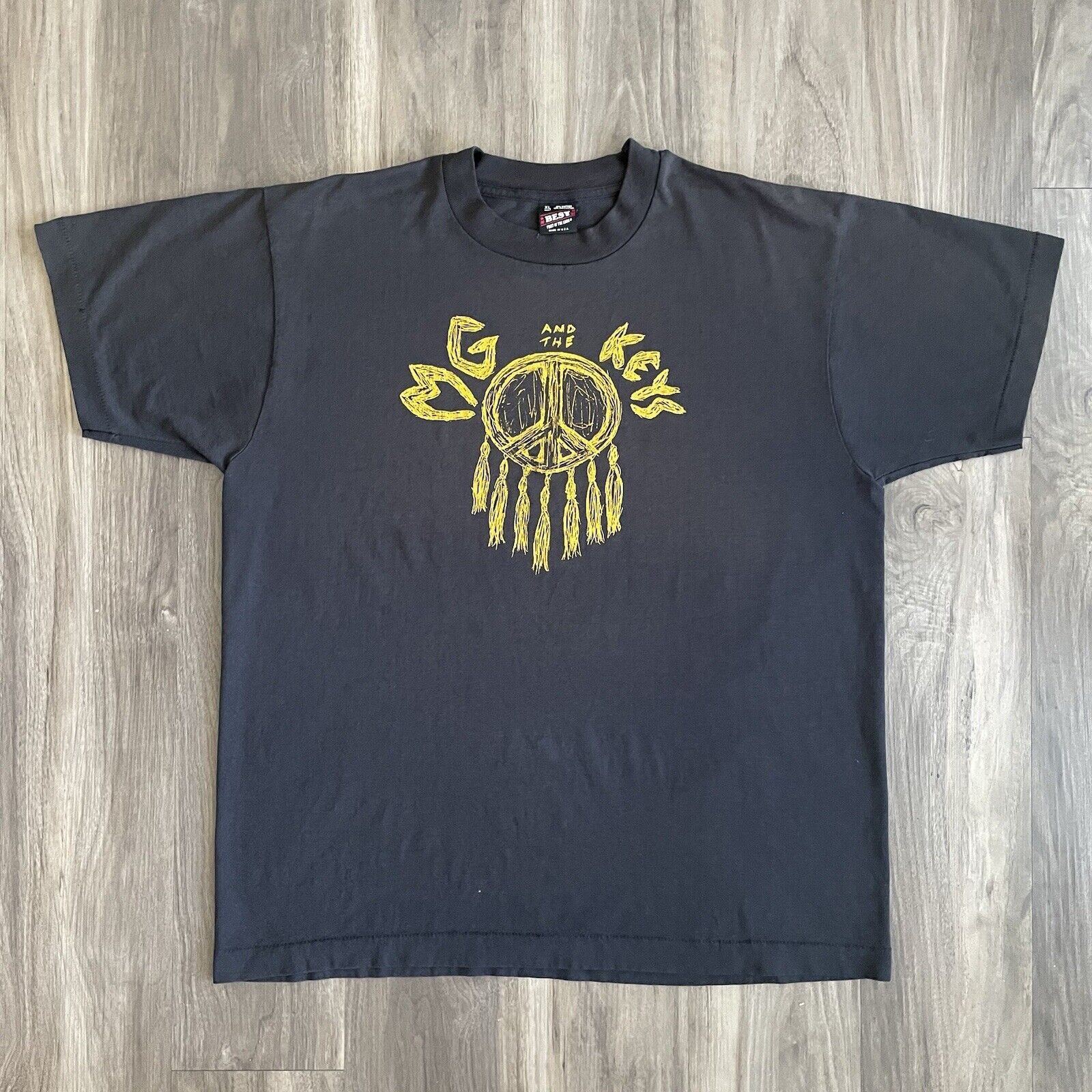 Vintage MG And The Keys Band T-Shirt Size XL Rare 1990s