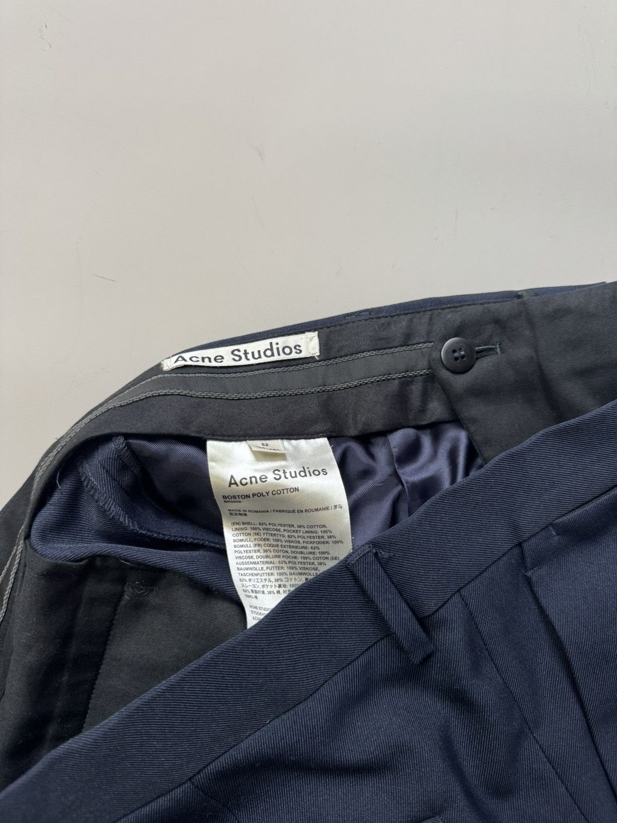 Acne Studios ACNE STUDIOS TAILORED SUIT DARK NAVY FN-MN-SUIT000006 Size 52S - 11 Thumbnail