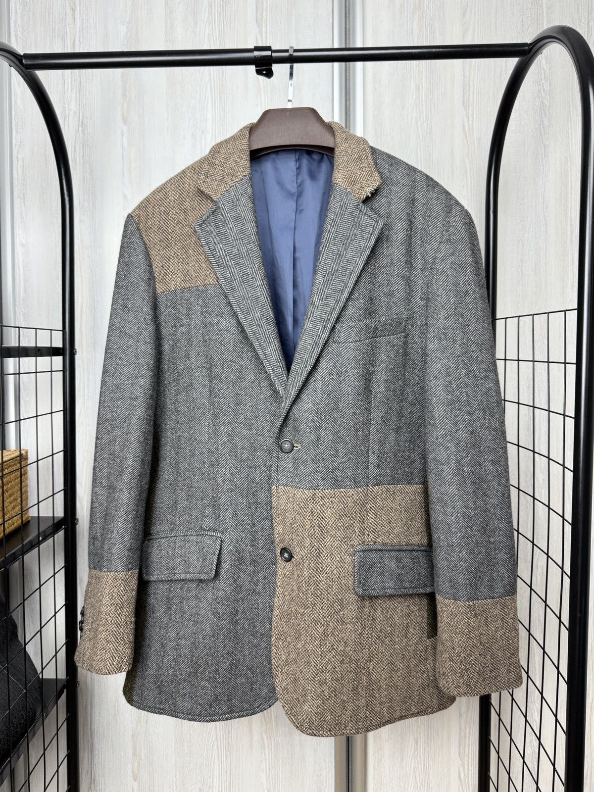 Gant Gant vintage wool colour blocker tweed blazer sport coat Size 46R - 1 Thumbnail