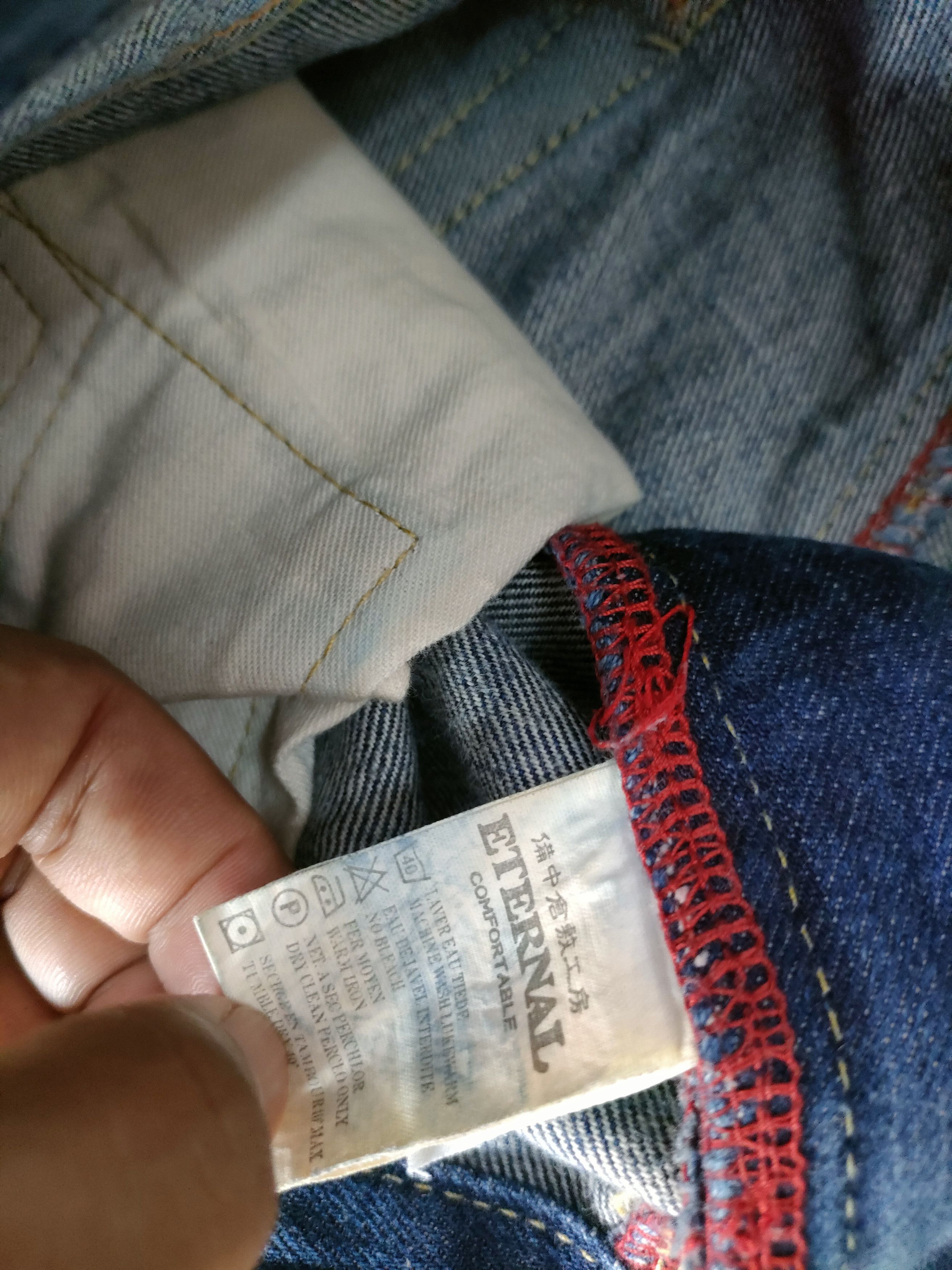 Eternal Eternal Japanese Patchwork Style Jeans Size US 33 - 6 Thumbnail