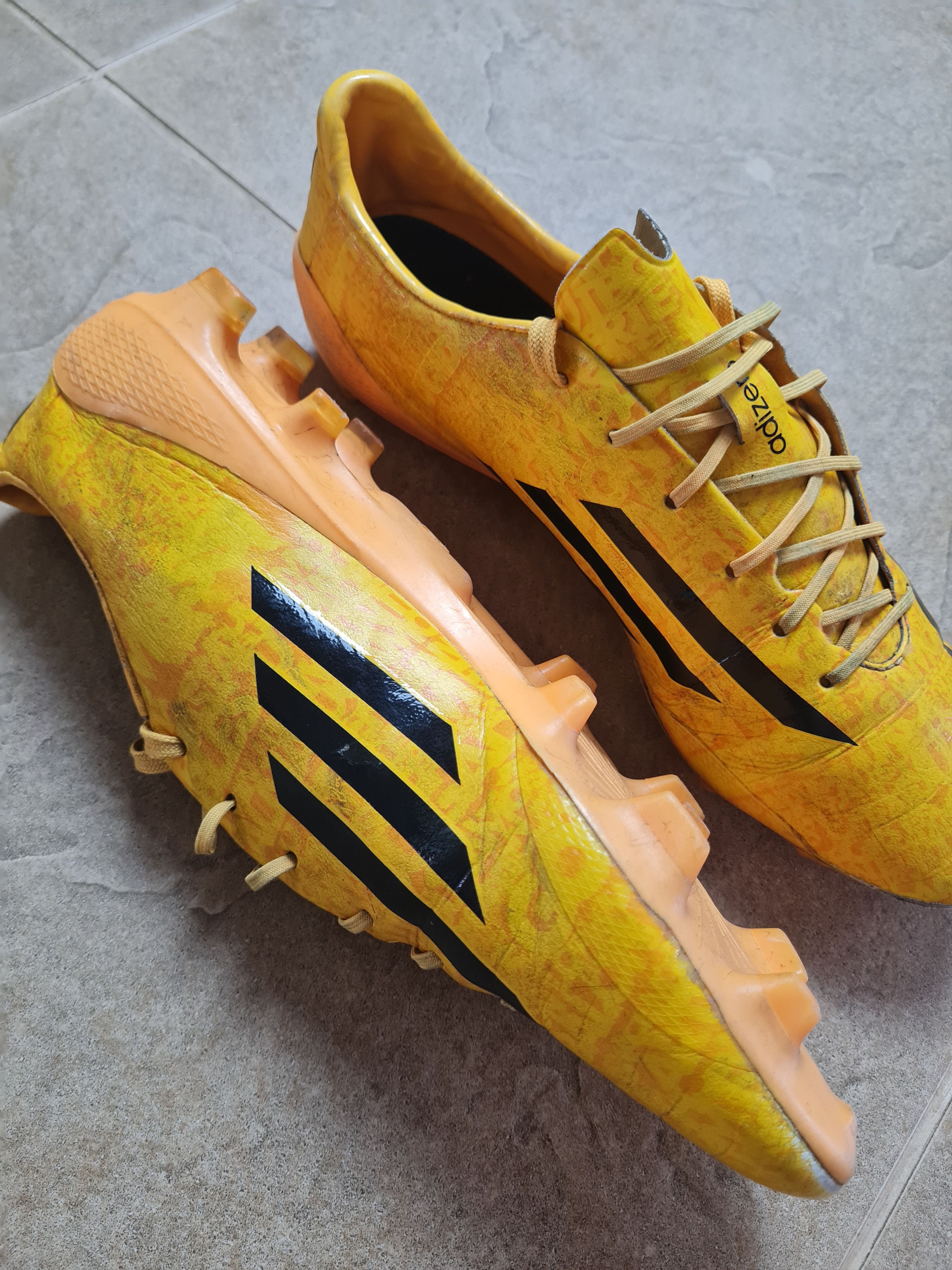 Adidas Adidas F50 adiZero TRX FG Soccer Cleats Solid Gold Messi Size US 9.5 / EU 42-43 - 4 Thumbnail