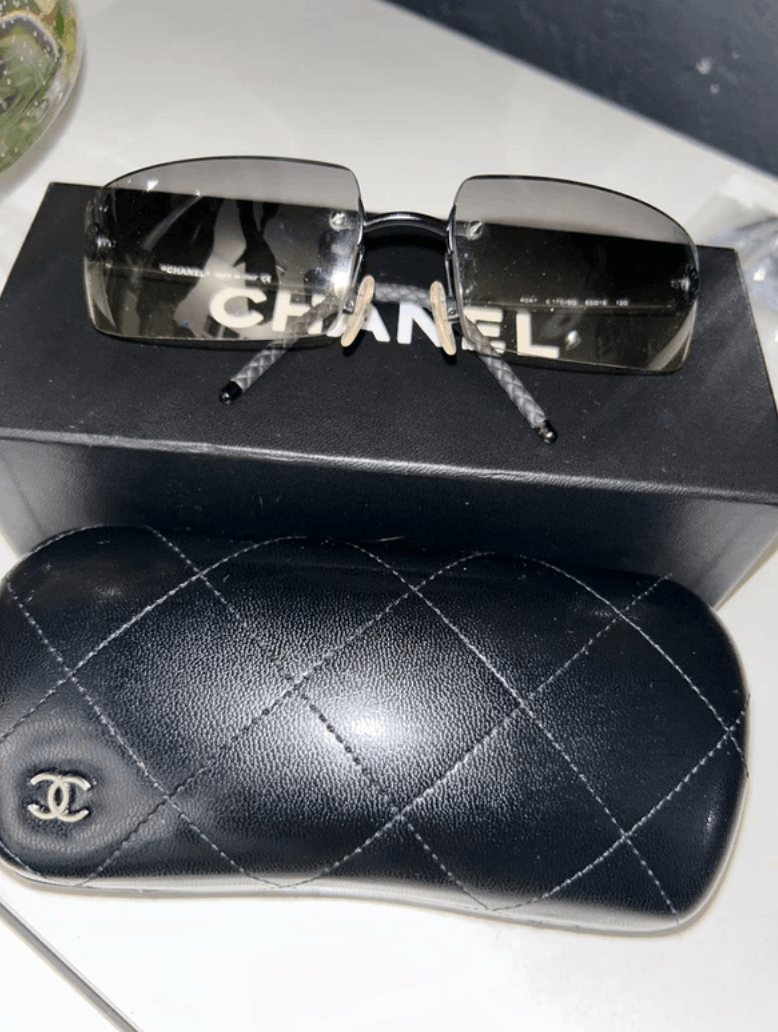 Chanel CHANEL Sunglasses 4047 ICONIC LOGO Rimless Rhinestone 4017 Size ONE SIZE - 2 Thumbnail