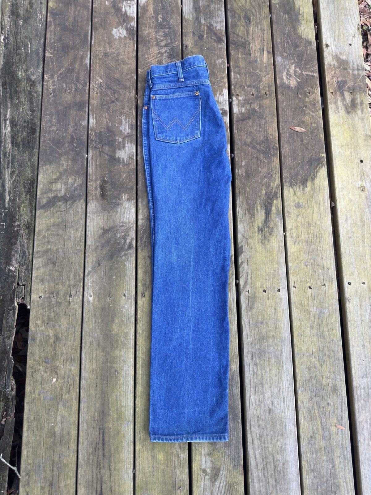 Wrangler vintage 80’s wrangler blue jeans Size 33" - 5 Thumbnail