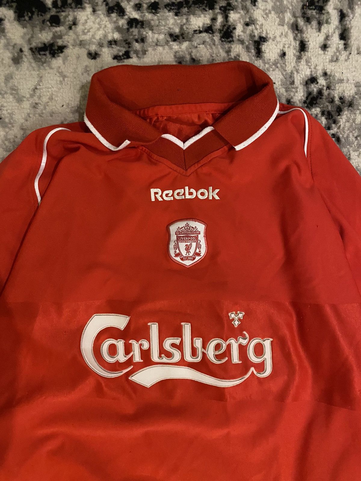 Vintage Vintage Long sleeve Jersey Liverpool Owen #10 Retro Rare Size US M / EU 48-50 / 2 - 4 Thumbnail