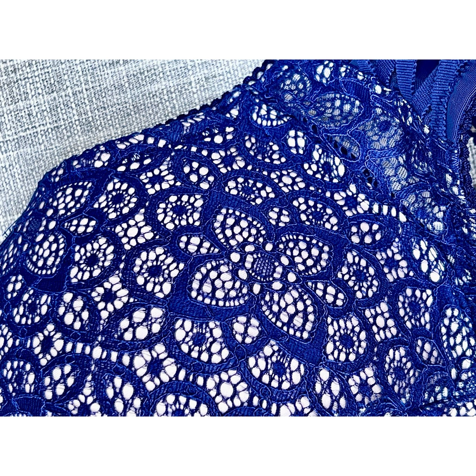 Victoria's Secret Victoria's Secret Dream Angels Push Up Bra Blue Lace 36C NWT Size ONE SIZE - 3 Thumbnail