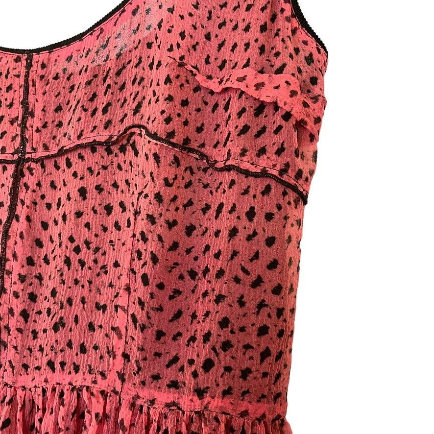 Proenza Schouler Proenza Schouler Pink Silk Polka-Dot Sleeveless Mini Dress Size XS / US 0-2 / IT 36-38 - 7 Thumbnail