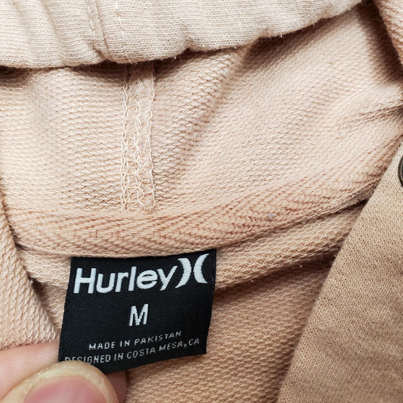 Hurley Hurley Hoodie Womens M Peach Long Sleeve Skate Surf Outdoors Casual Pink Logo Pockets Hooded Size M / US 6-8 / IT 42-44 - 4 Thumbnail