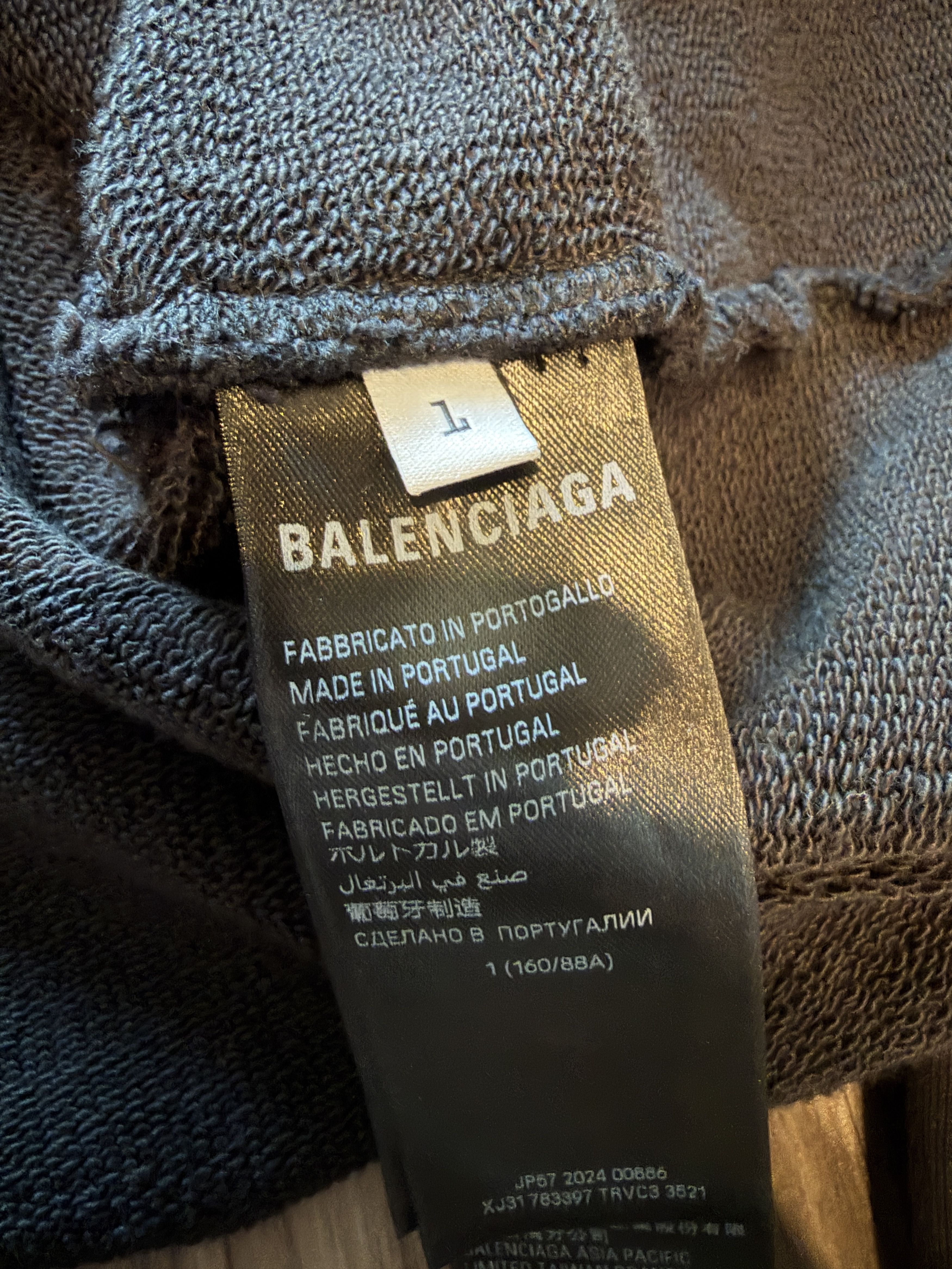 Balenciaga Balenciaga Loop Logo Cropped Hoodie Size US L / EU 52-54 / 3 - 8 Thumbnail