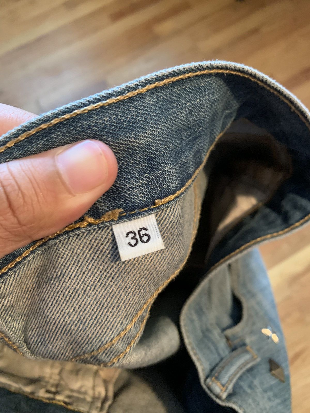 Japanese Brand Ghetto friends distressed denim Size US 36 / EU 52 - 4 Thumbnail