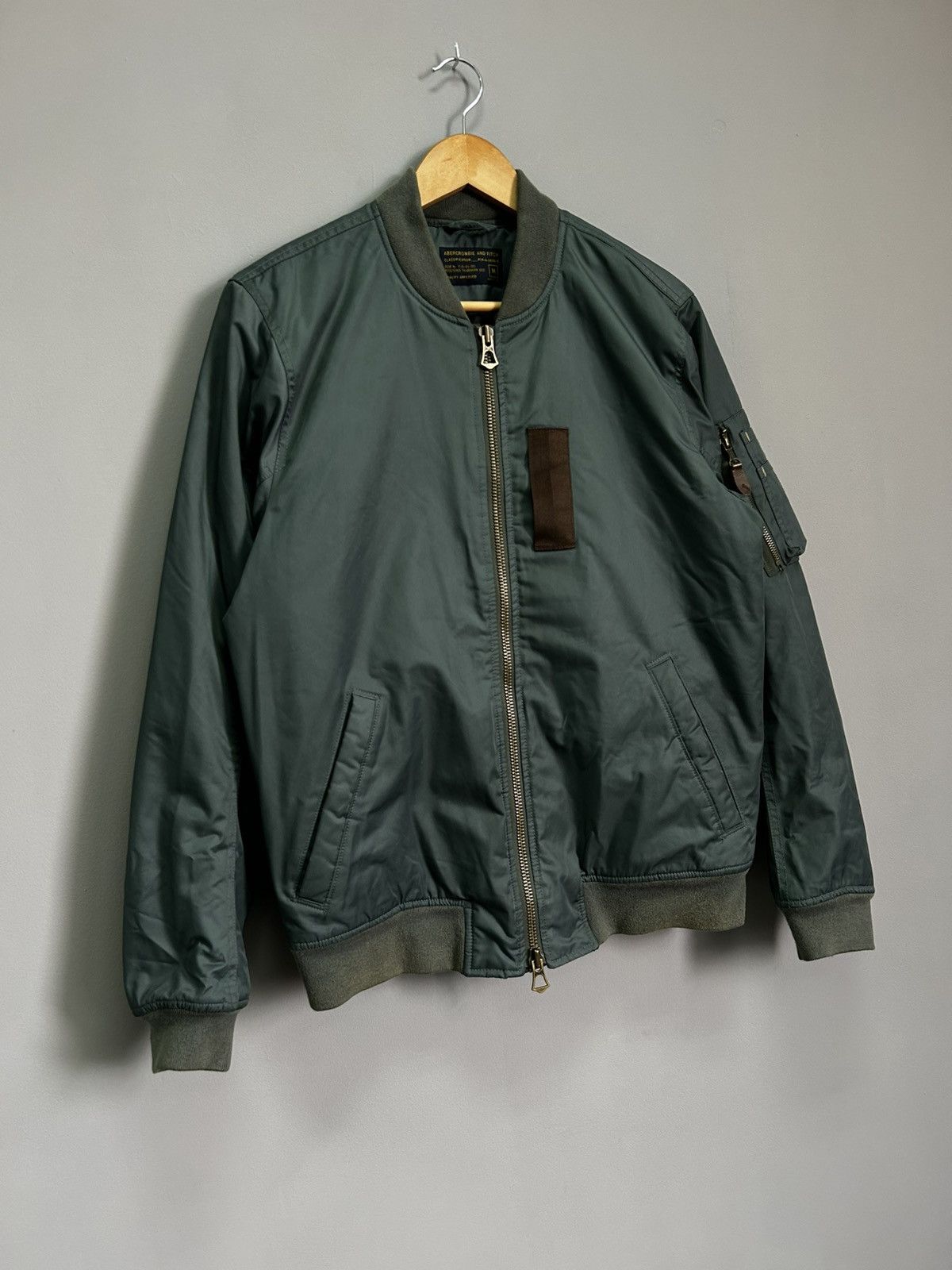 Abercrombie & Fitch Abercrombie And Fitch Vintage Bomber Jacket 3 Men's Size M Size US M / EU 48-50 / 2 - 3 Thumbnail