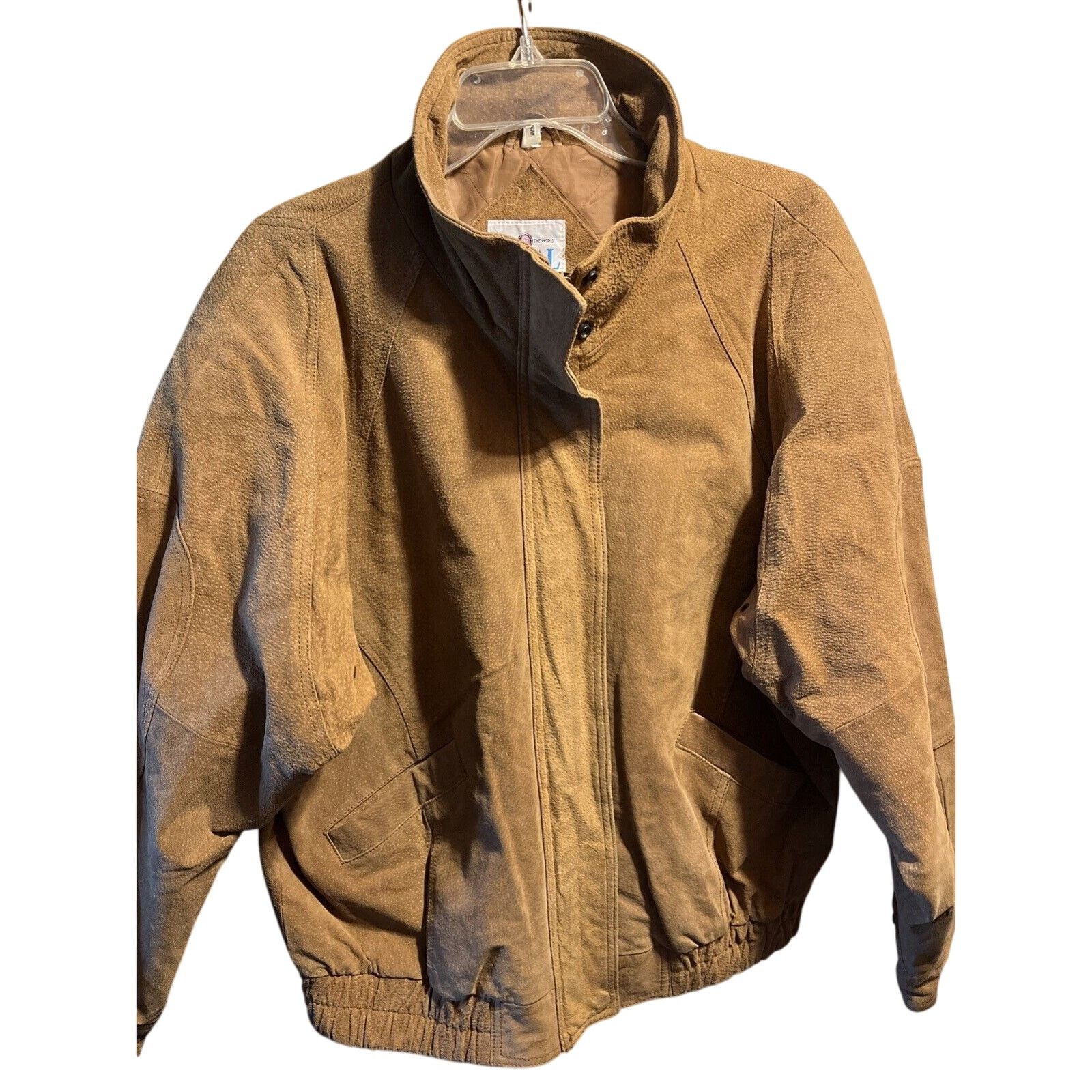 Other Casual Club VTG Mens Large Brown Suede Leather LS Zip Jacket Size US L / EU 52-54 / 3 - 1 Thumbnail