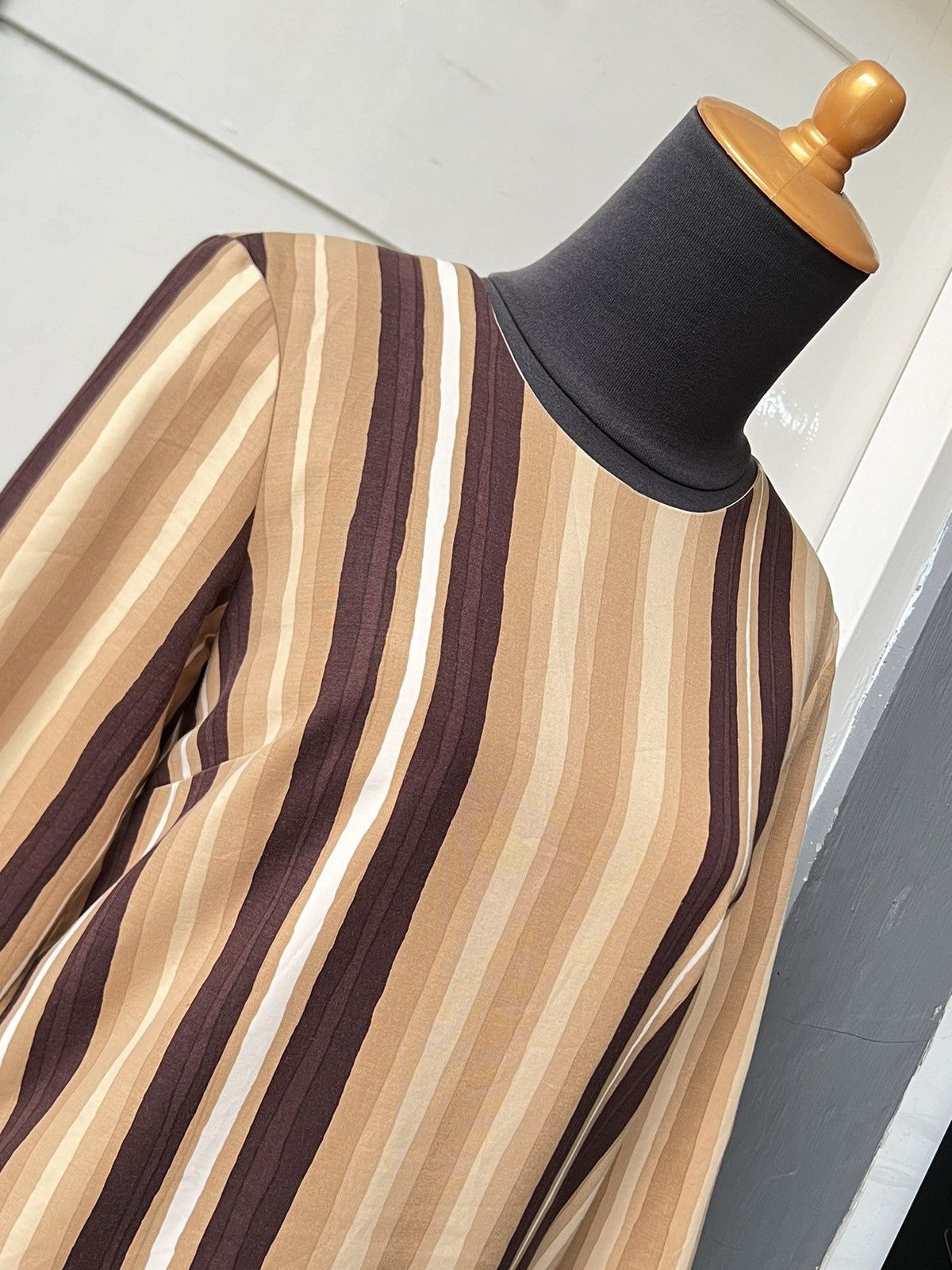 Marimekko MARIMEKKO Striped Midi Dress Size XS / US 0-2 / IT 36-38 - 4 Thumbnail