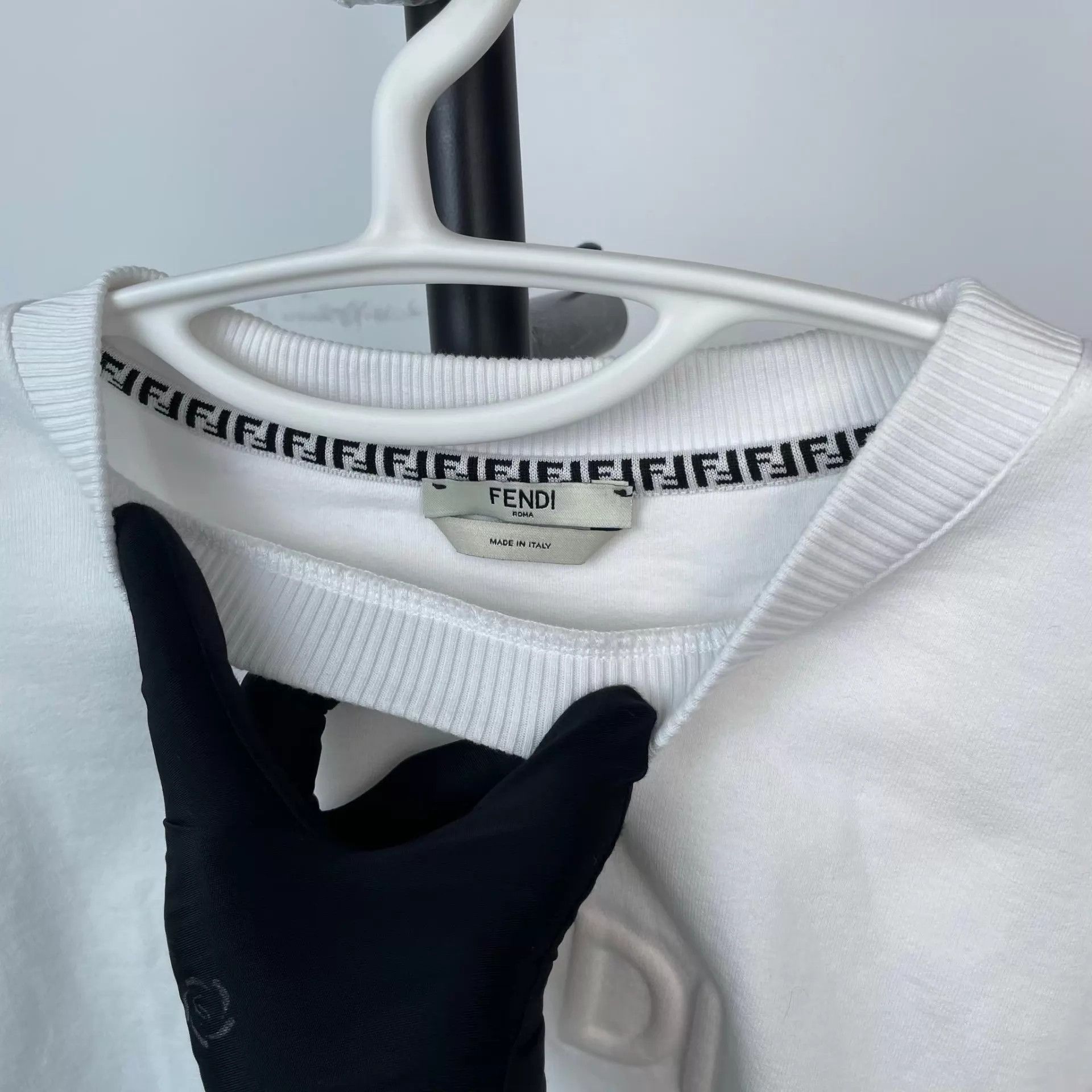 Fendi Fendi white logo sweatshirts M Size M / US 6-8 / IT 42-44 - 8 Thumbnail