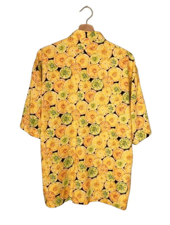 Japanese Brand 🍋 Signum shirt vintage short sleeves print lemons citrus Size US S / EU 44-46 / 1 - 3 Thumbnail