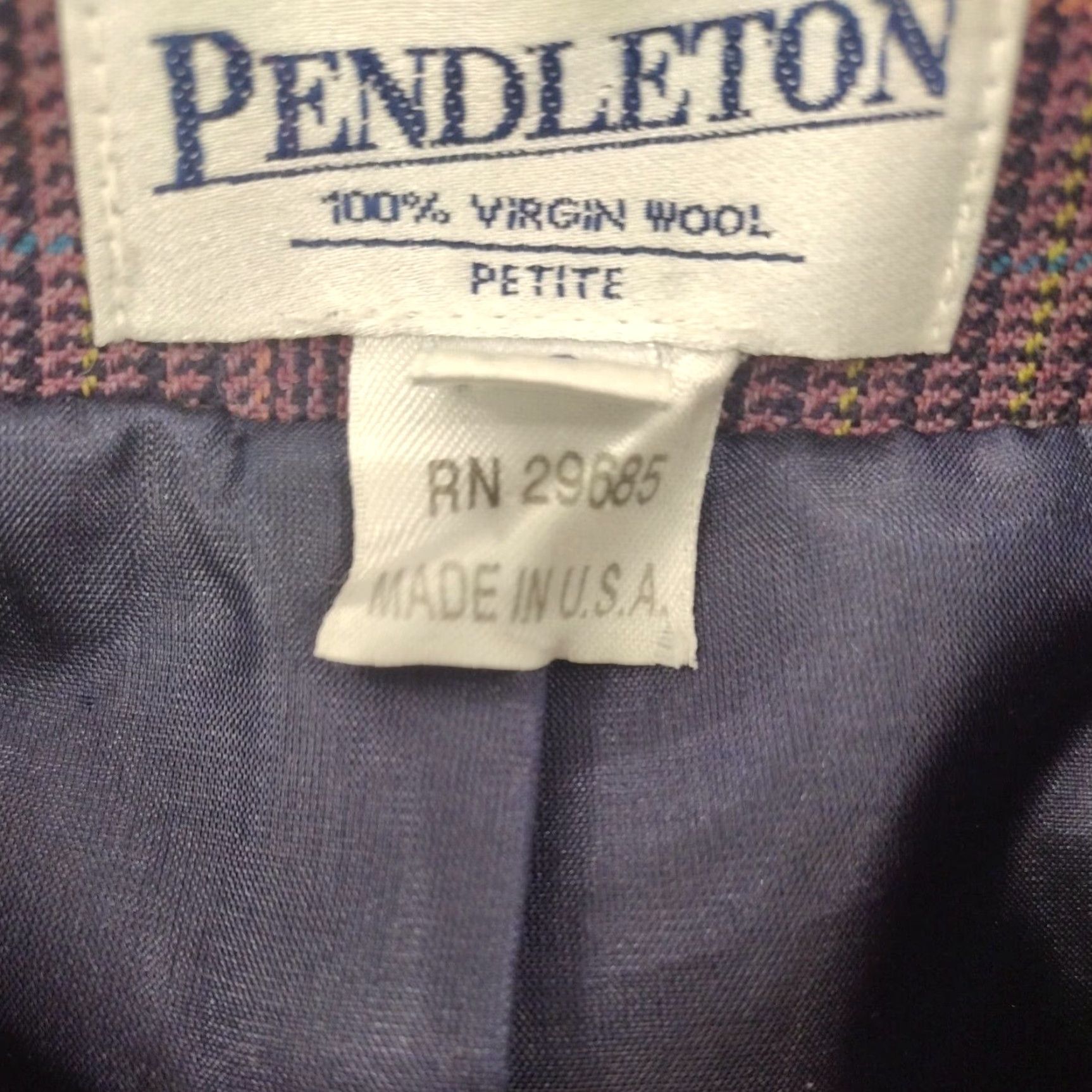 Pendleton Pendleton Coat Women's Petites 12 Black Wool Sport Regular Fit Size XL / US 12-14 / IT 48-50 - 5 Thumbnail
