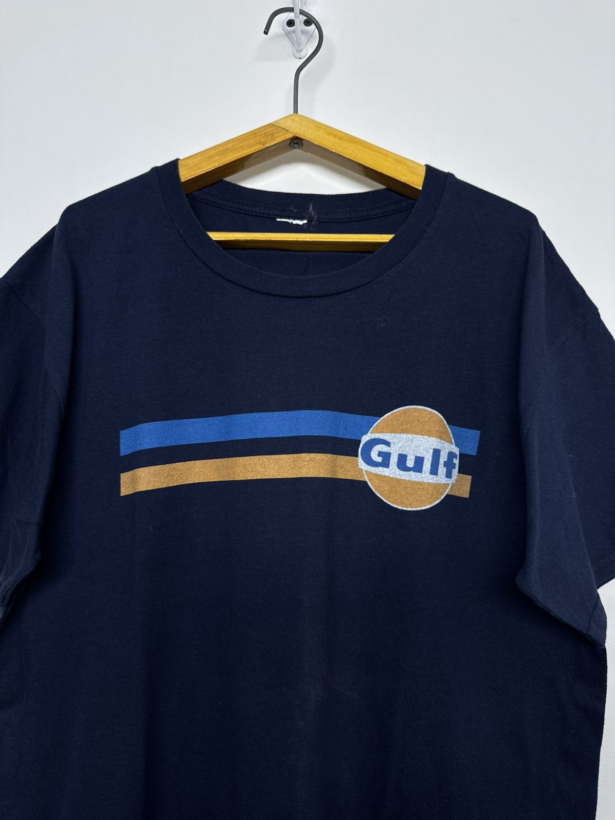 Vintage Vintage Gulf Racing T-Shirt 90’s Size US L / EU 52-54 / 3 - 3 Thumbnail