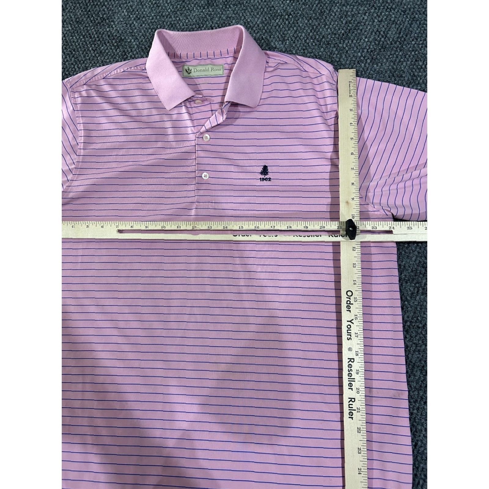 Vintage Donald Ross Polo Shirt Mens L pink Performance Golf Embroidered Logo Size US L / EU 52-54 / 3 - 6 Thumbnail