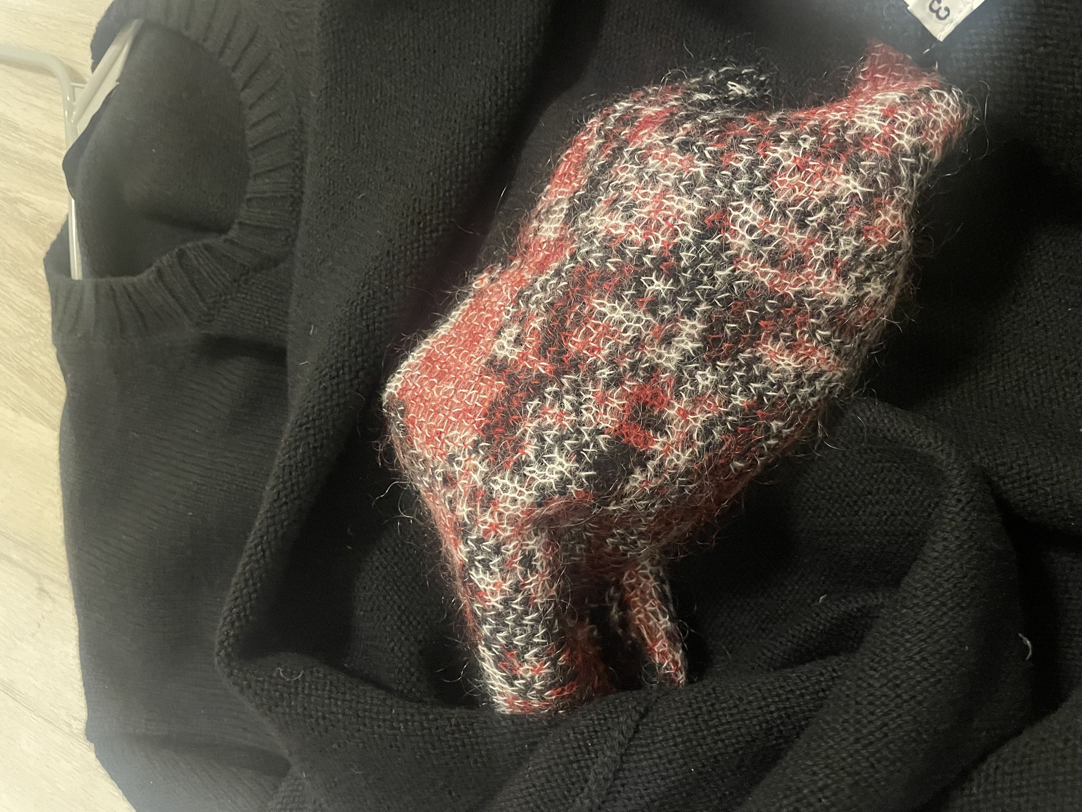 Yohji Yamamoto Black 7G Flower Sweater Size US L / EU 52-54 / 3 - 3 Thumbnail