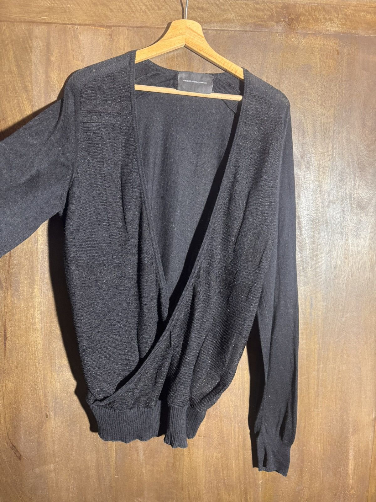 Nicolas Andreas Taralis nat nicolas andreas taralis drapped black cotton sweater Size US S / EU 44-46 / 1 - 5 Thumbnail