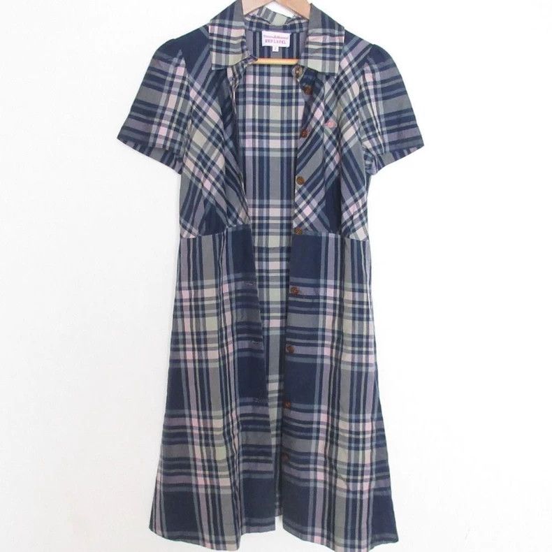Vivienne Westwood Vivienne Westwood Saturn embroidered plaid dress Size M / US 6-8 / IT 42-44 - 3 Thumbnail