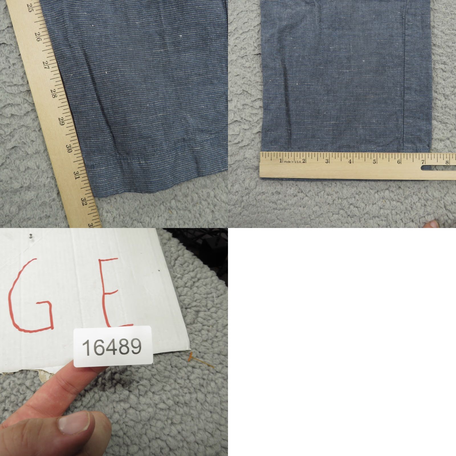 J.Crew J.CREW Pants Mens 36x32 Slim Fit Linen 5-Pocket Chino Beach Preppy 484 Summer Size US 36 / EU 52 - 9 Thumbnail