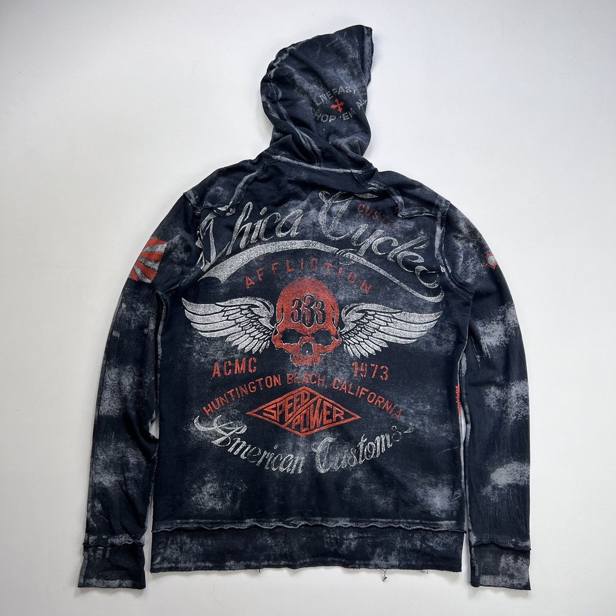 Affliction Affliction vintage faded style zip hoodie Size US L / EU 52-54 / 3 - 6 Thumbnail