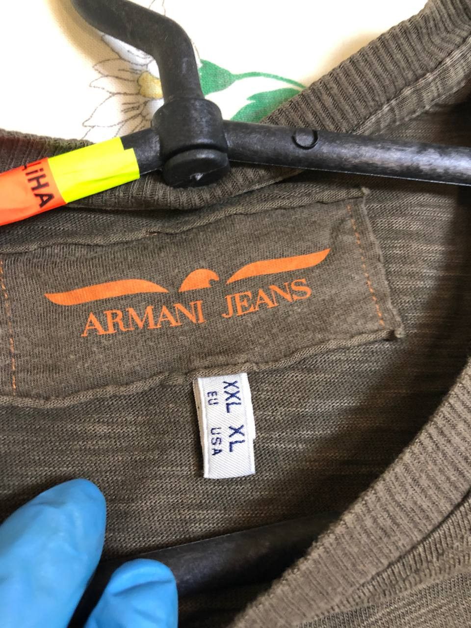 Armani Armani Jeans Long Sleeve T-Shirts Size US XL / EU 56 / 4 - 2 Thumbnail
