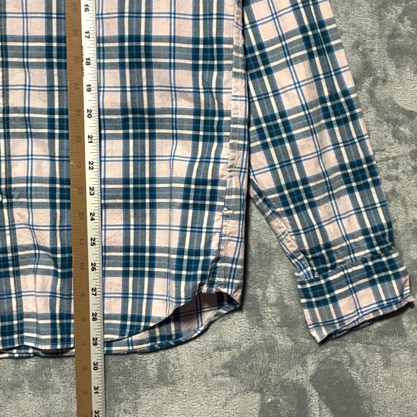 J.Crew J.Crew Mens Button-Down Shirt Slim Plaid Blue Pink M Size US M / EU 48-50 / 2 - 8 Thumbnail
