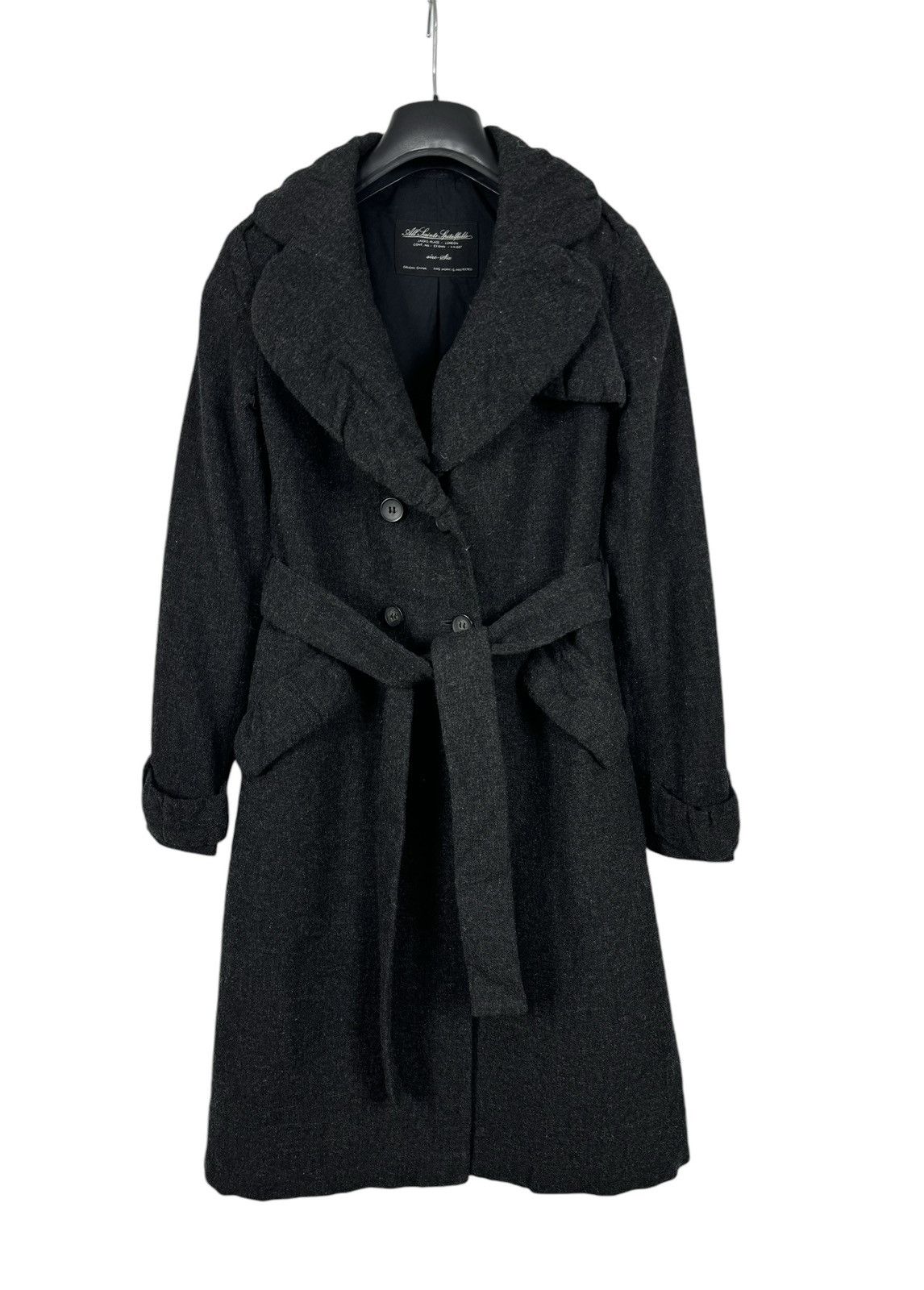 Allsaints AllSaints Wool Overcoat Belted size 6 Size XS / US 0-2 / IT 36-38 - 12 Thumbnail