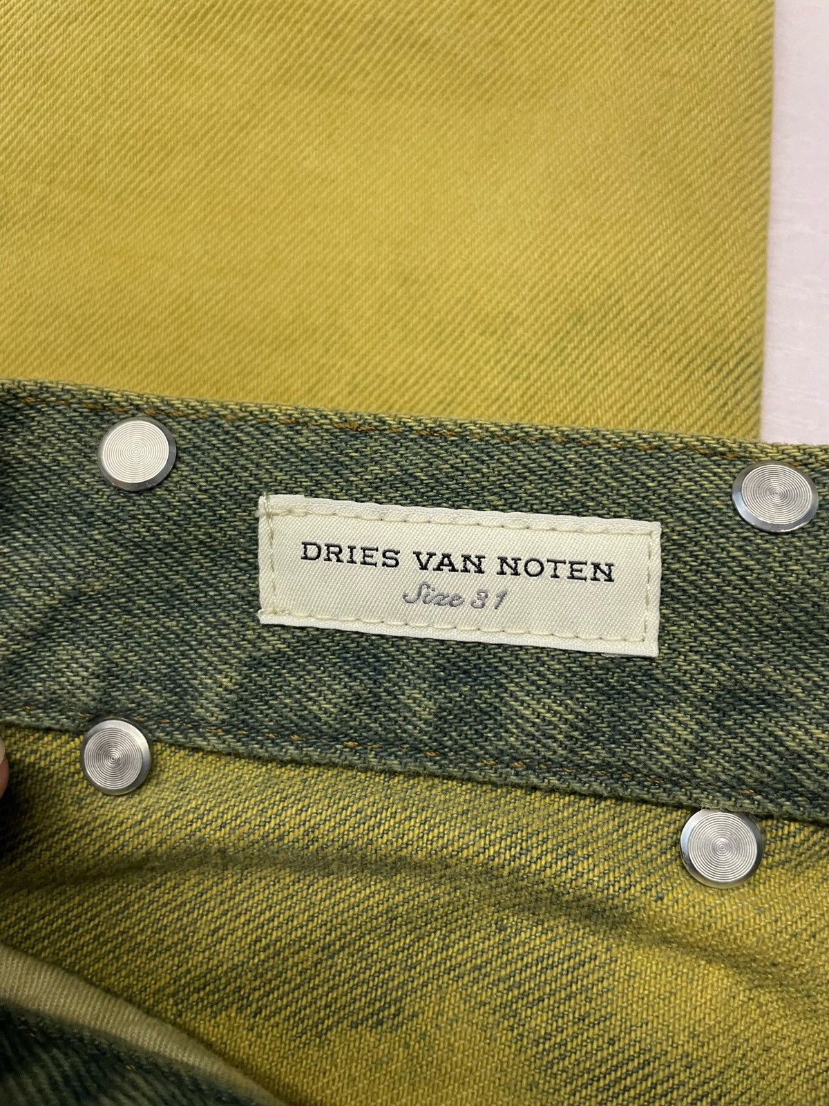 Dries Van Noten Dries Van Noten Straight Fit Denim Pants Size US 31 - 11 Thumbnail