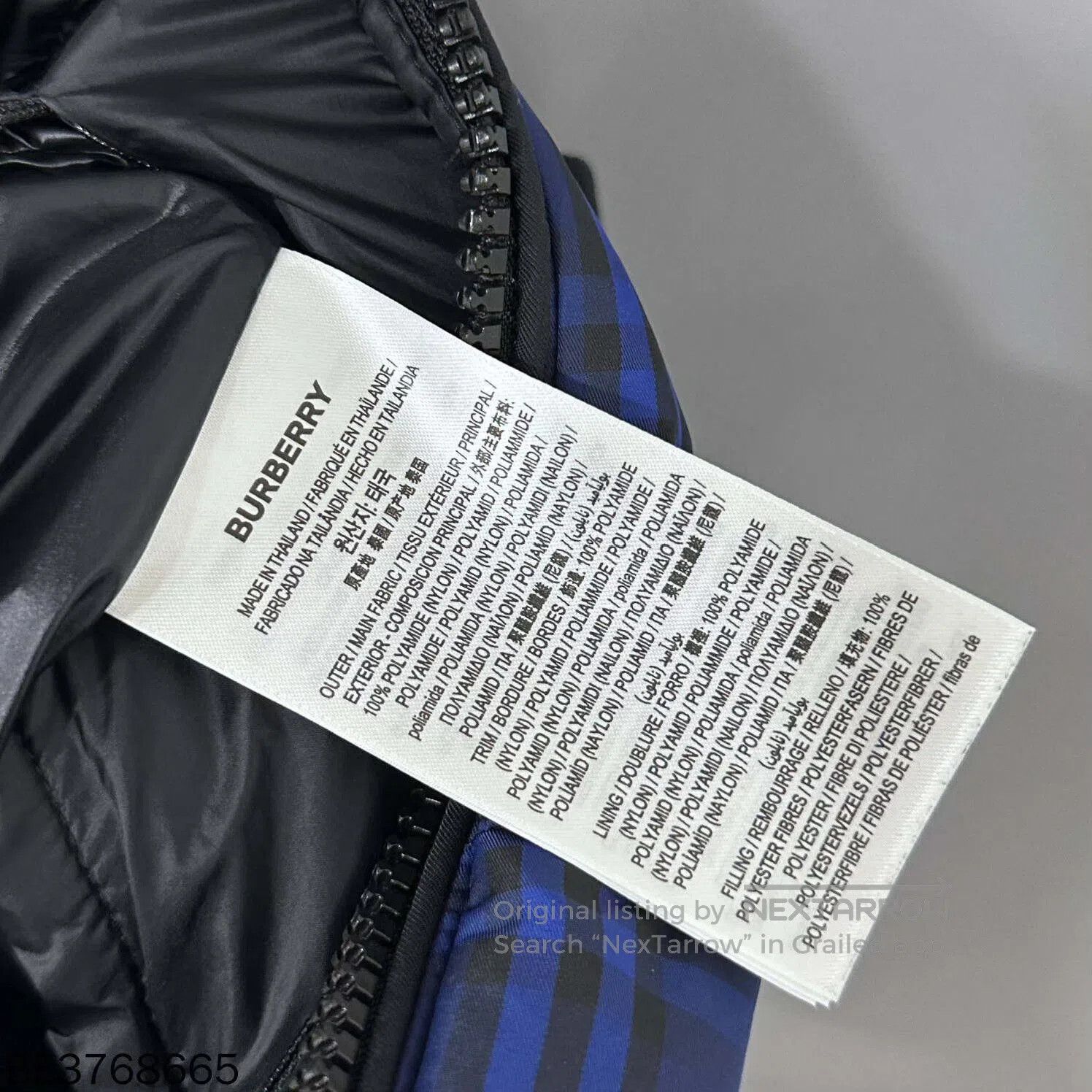Burberry blue puffer vest from Burberry. Size US M / EU 48-50 / 2 - 4 Thumbnail