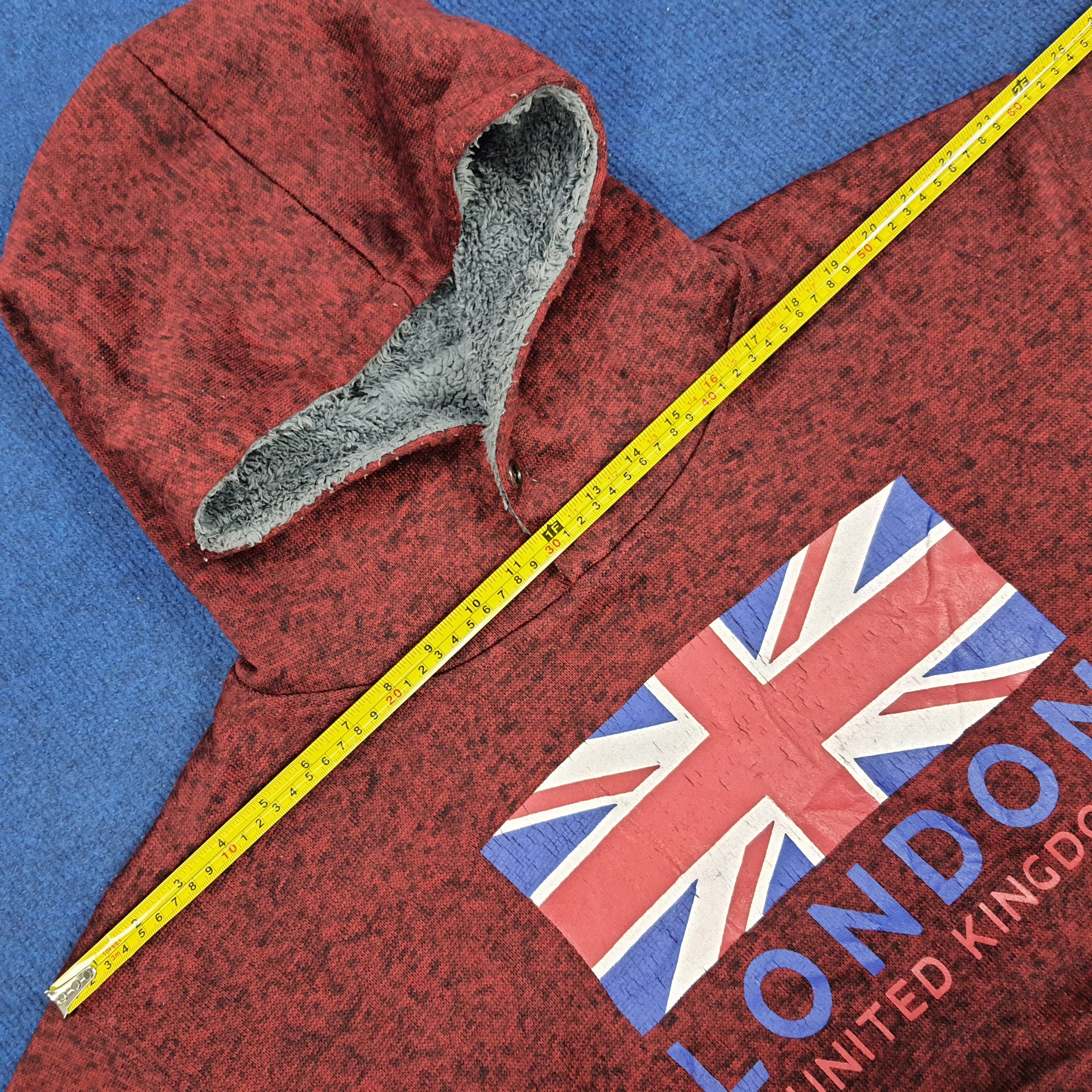 Vintage Vintage Smack London United Kingdom Flag Hoodie Size US XXL / EU 58 / 5 - 10 Thumbnail