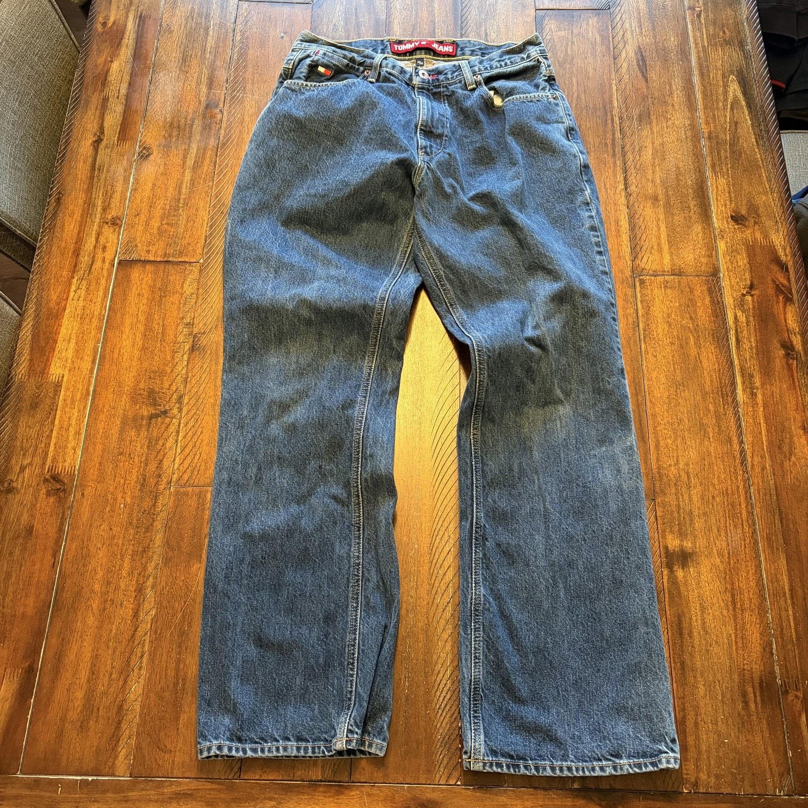 Tommy Jeans Tommy Jeans Jeans 32x32 Straight Leg Medium Wash D-Ring Size US 32 / EU 48 - 7 Thumbnail