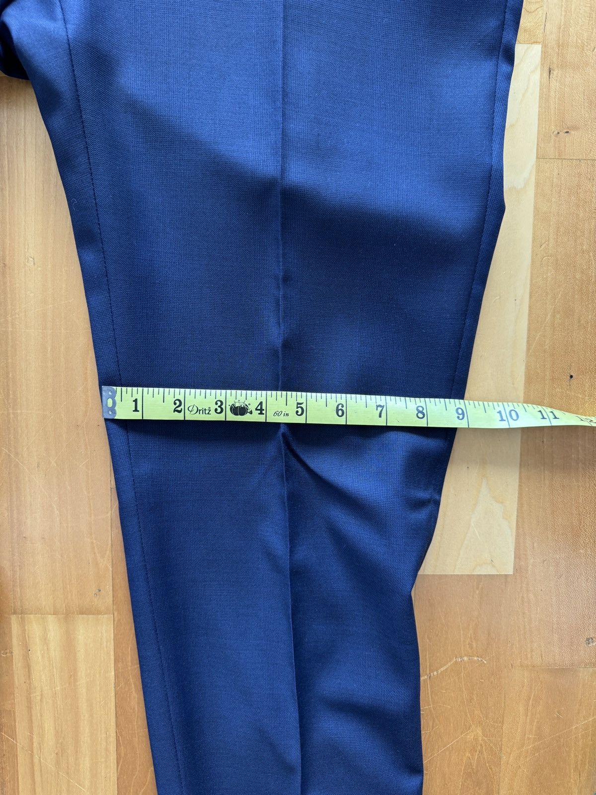 Suitsupply Suitsupply Custom Navy Blue Super 150’s Wool Trousers Size 38R - 7 Thumbnail