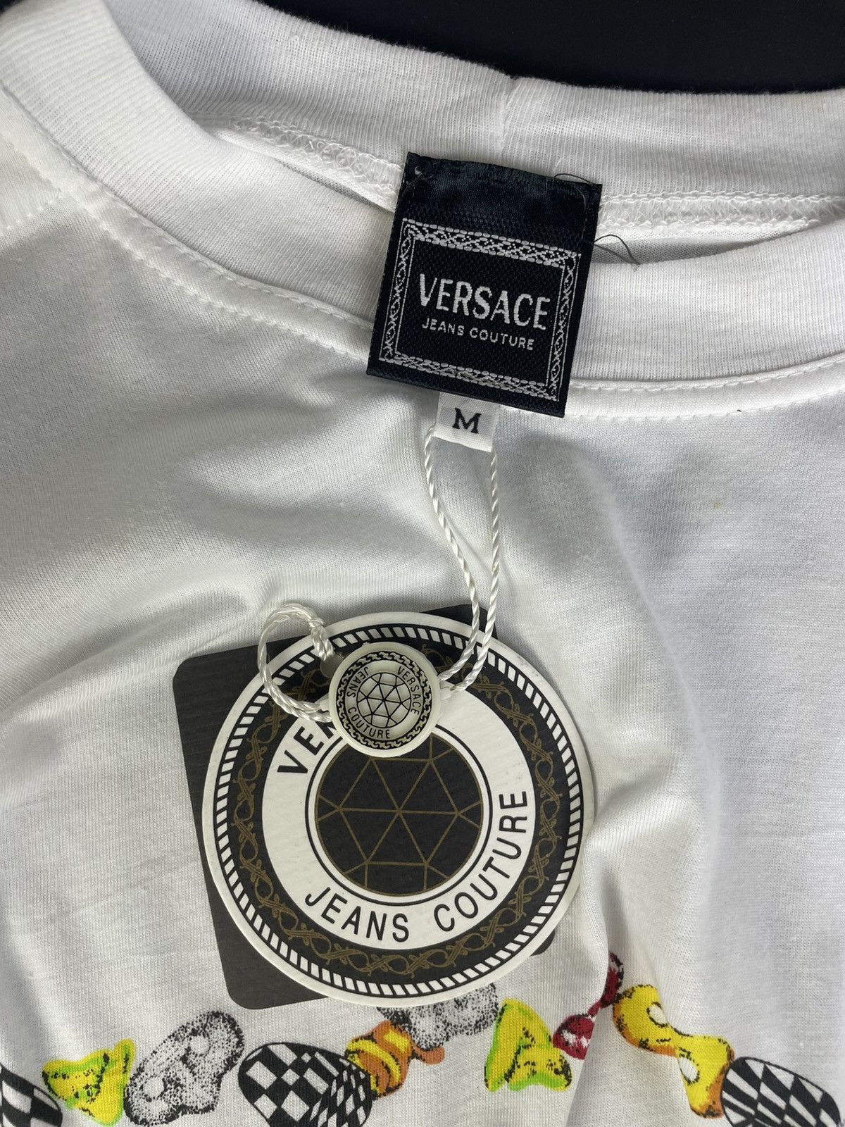 Versace 🔥Rare Vintage Versace Jeans Couture Harlequin Napoli Size US M / EU 48-50 / 2 - 2 Thumbnail