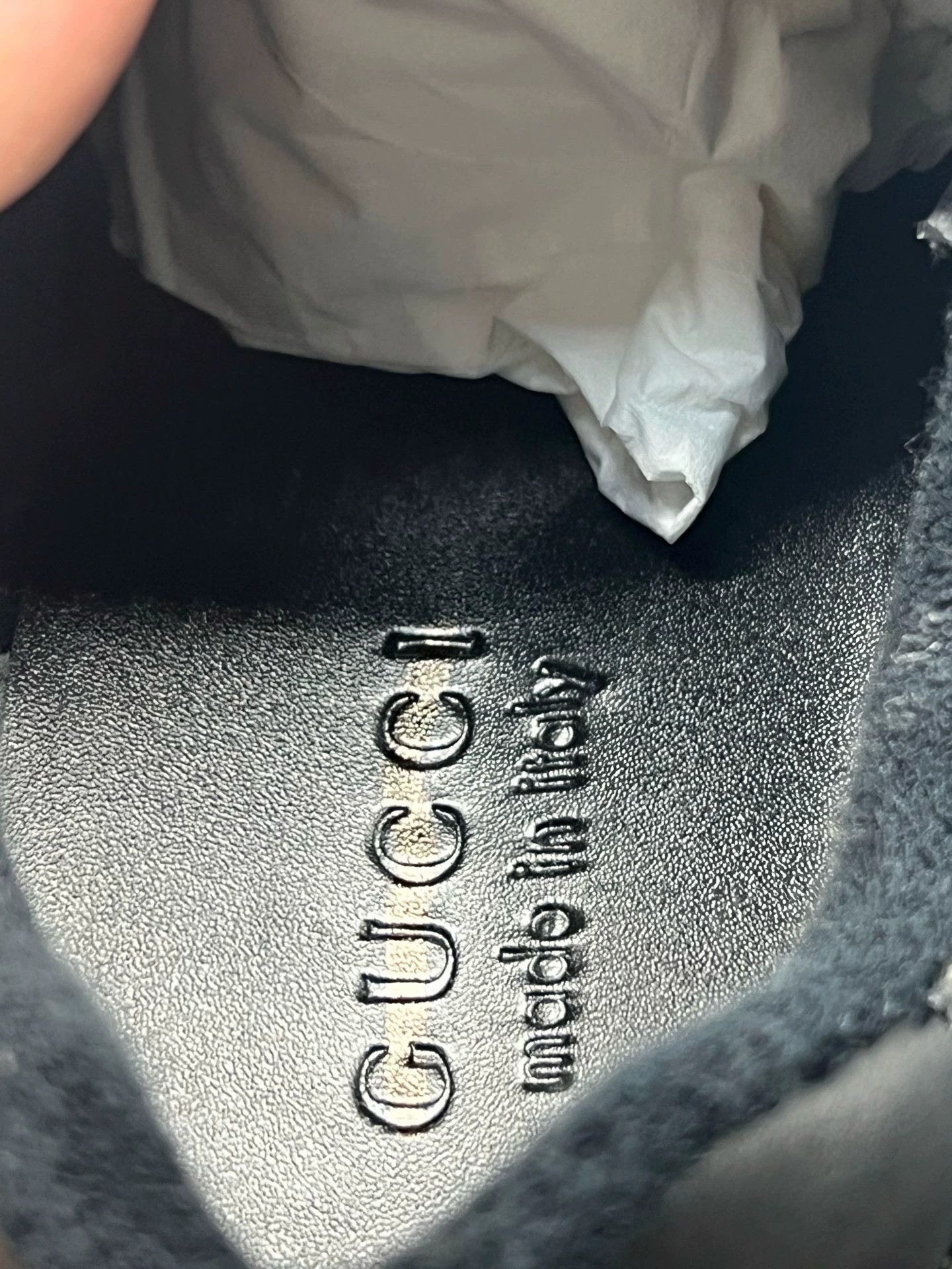 Gucci gucci mens black gray screener casual shoes Size US 8.5 / EU 41-42 - 7 Thumbnail