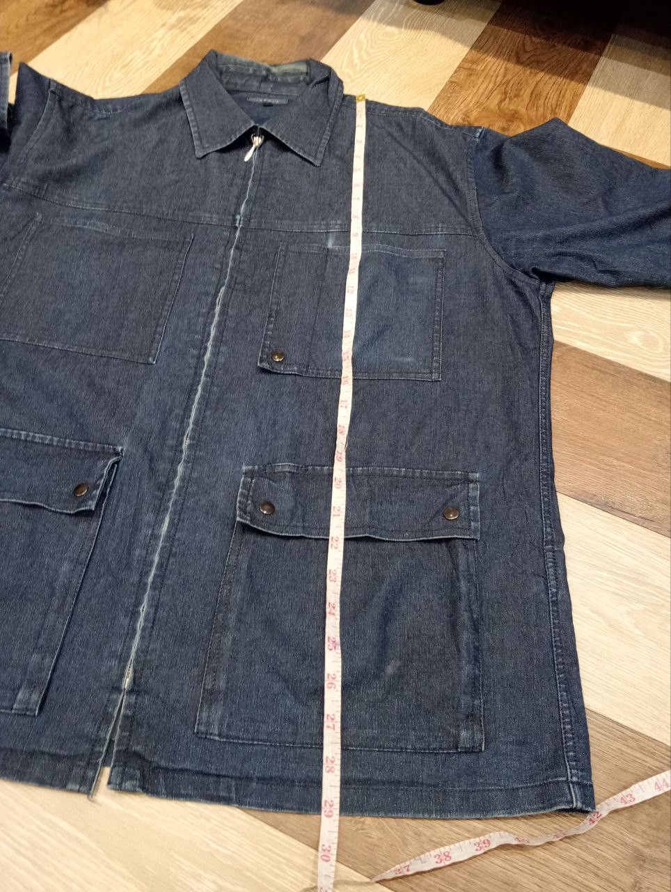 JUN MEN JUNMEN JAPAN LIGHT BLUE DENIM JACKET - SIZE L Size US L / EU 52-54 / 3 - 10 Thumbnail