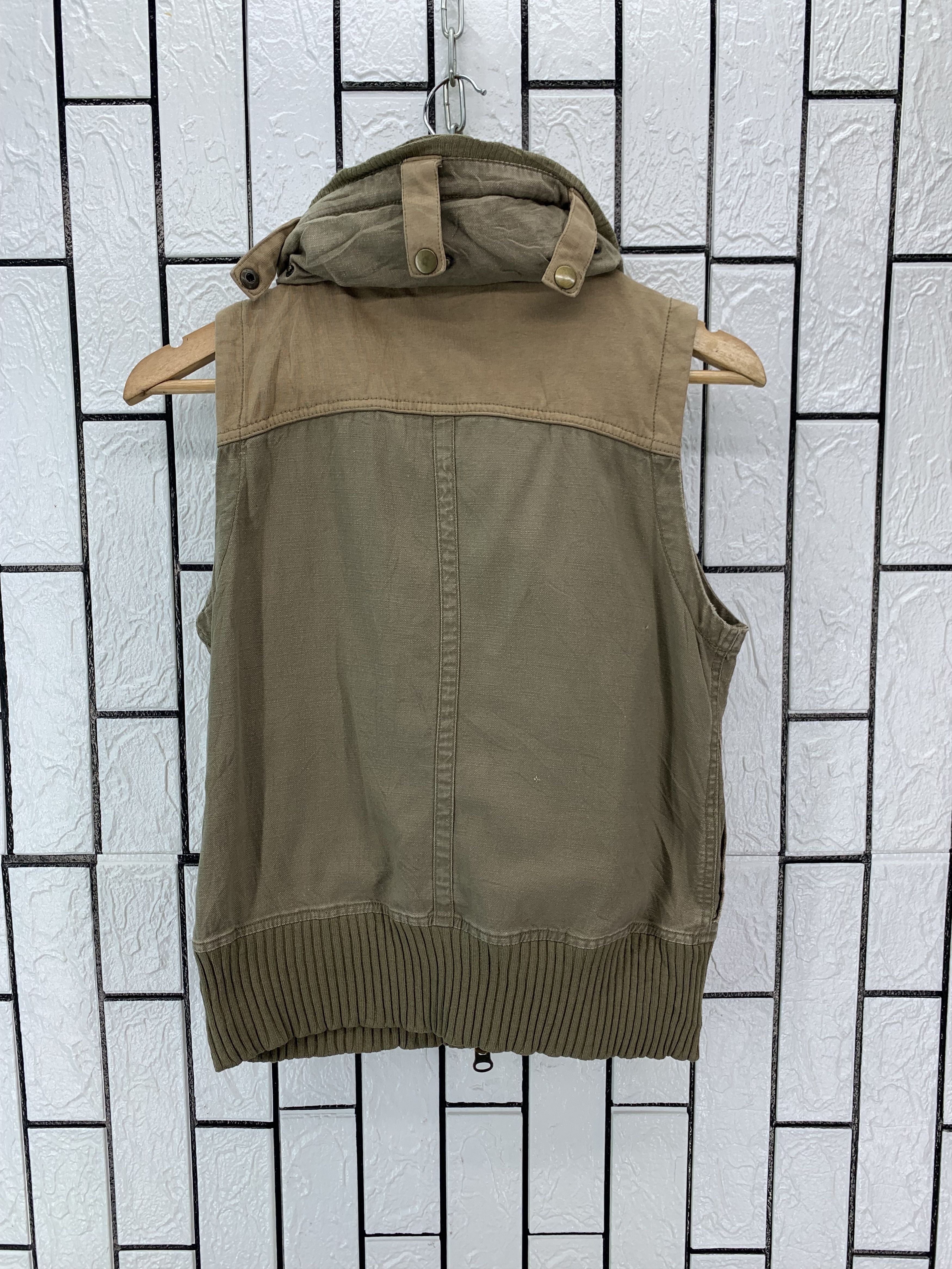 Japanese Brand × Vintage Vintage Denim Hooded Vest Neck Size S / US 4 / IT 40 - 7 Thumbnail