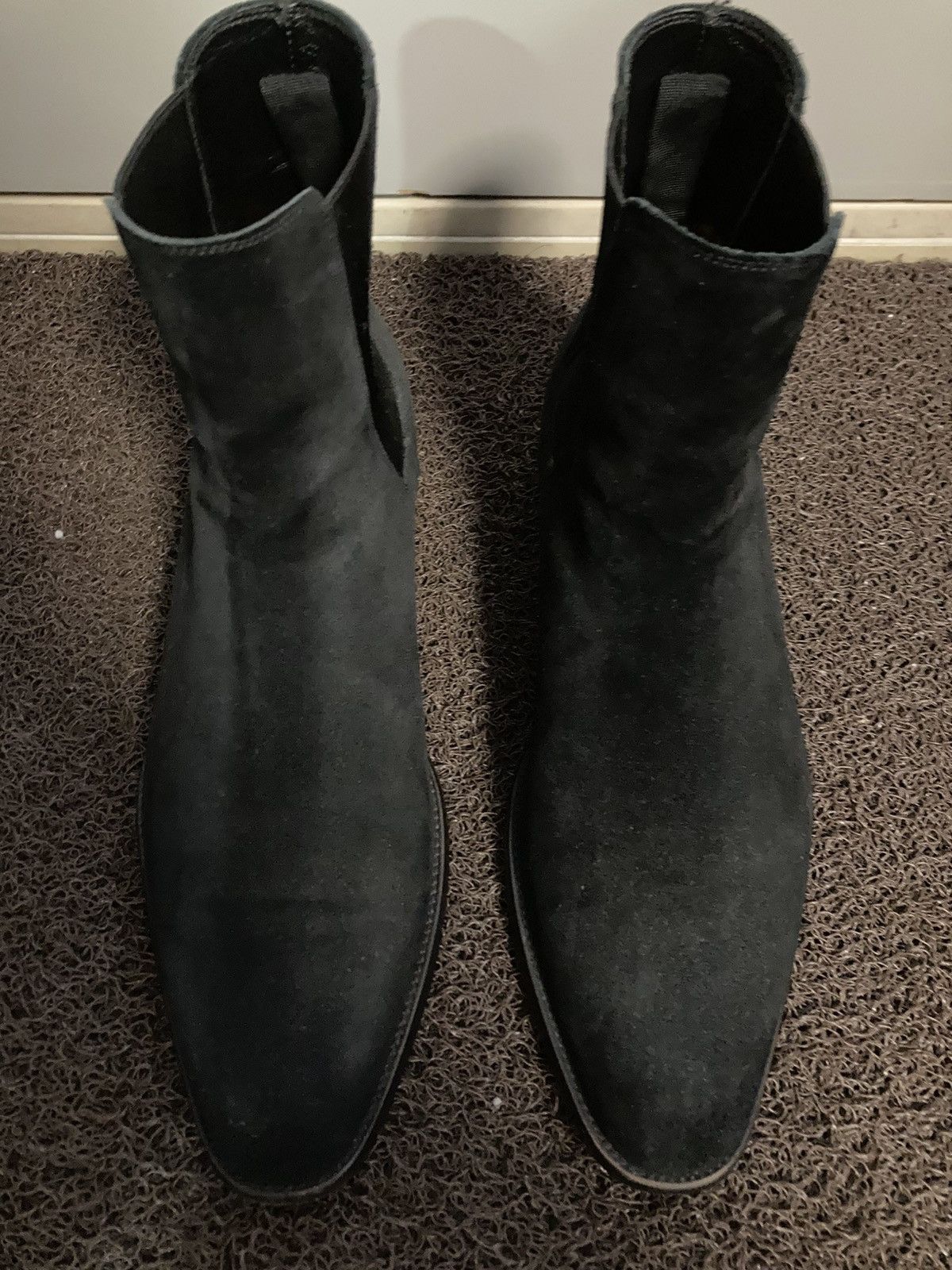 Saint Laurent Paris SLP Black Suede 30mm Chelsea Boots Size US 9 / EU 42 - 2 Thumbnail