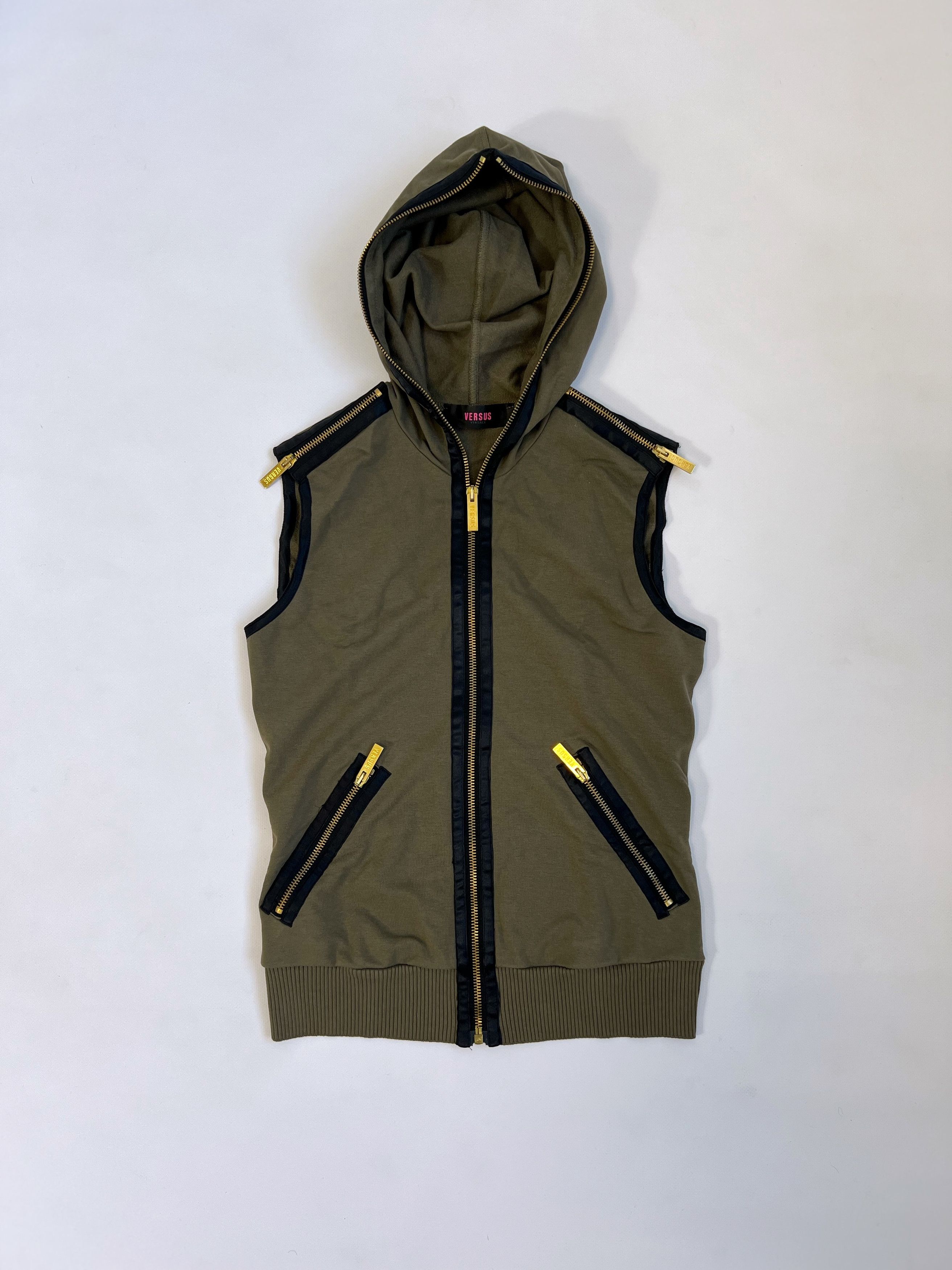 Japanese Brand Versus Versace vest vintage silk zip Size S / US 4 / IT 40 - 2 Thumbnail