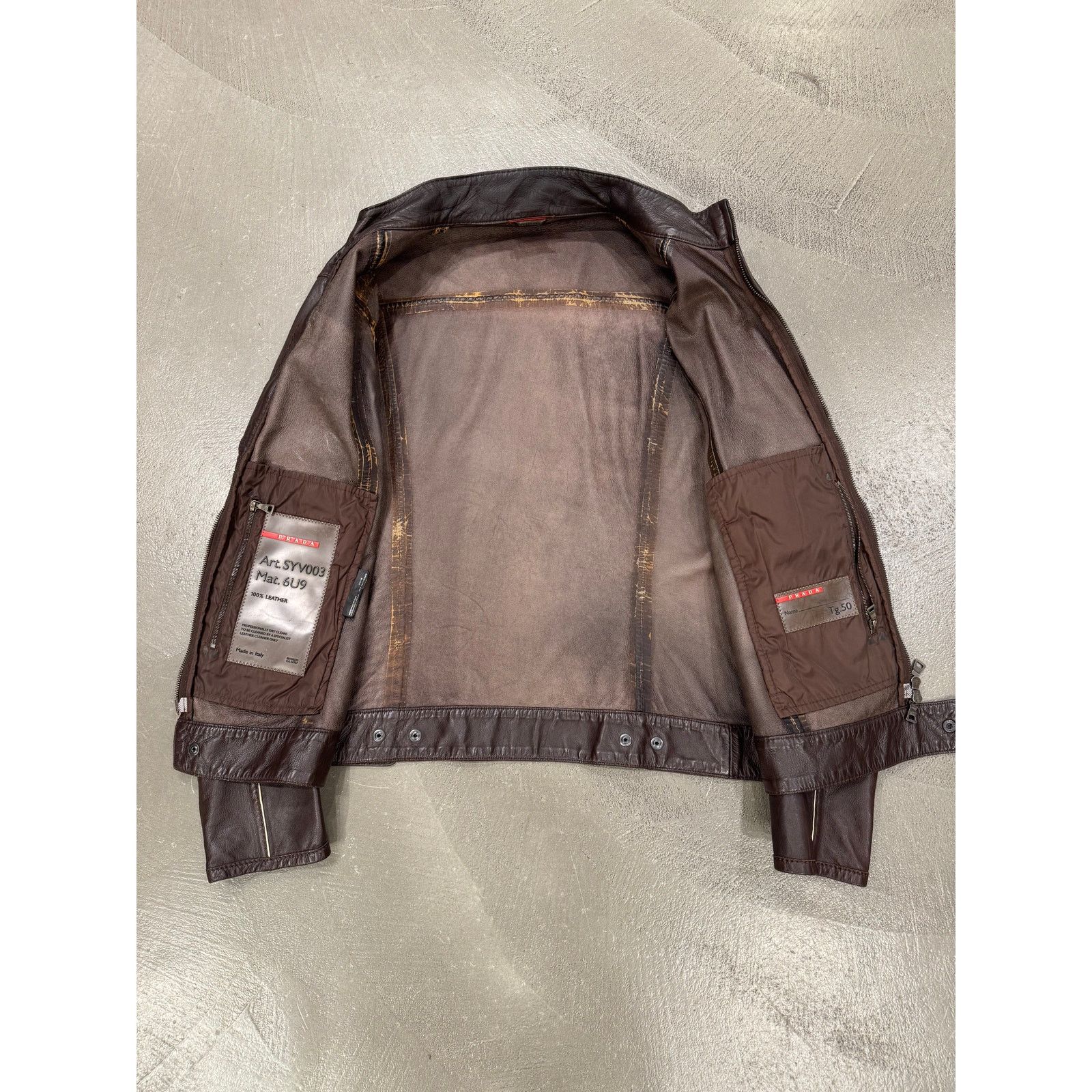 Prada 2000S Prada biker leather jacket Size US M / EU 48-50 / 2 - 6 Thumbnail