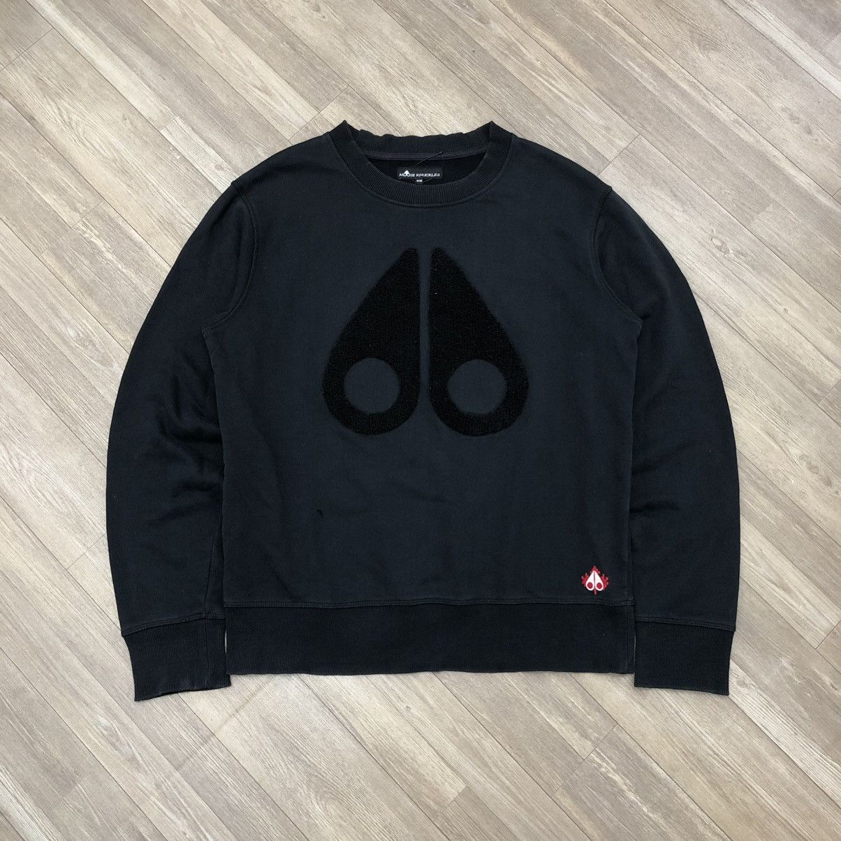 Moose Knuckles Vintage Mouse Knuckles Spellout Big Logo Towel Sweatshirt Size US M / EU 48-50 / 2 - 1 Thumbnail