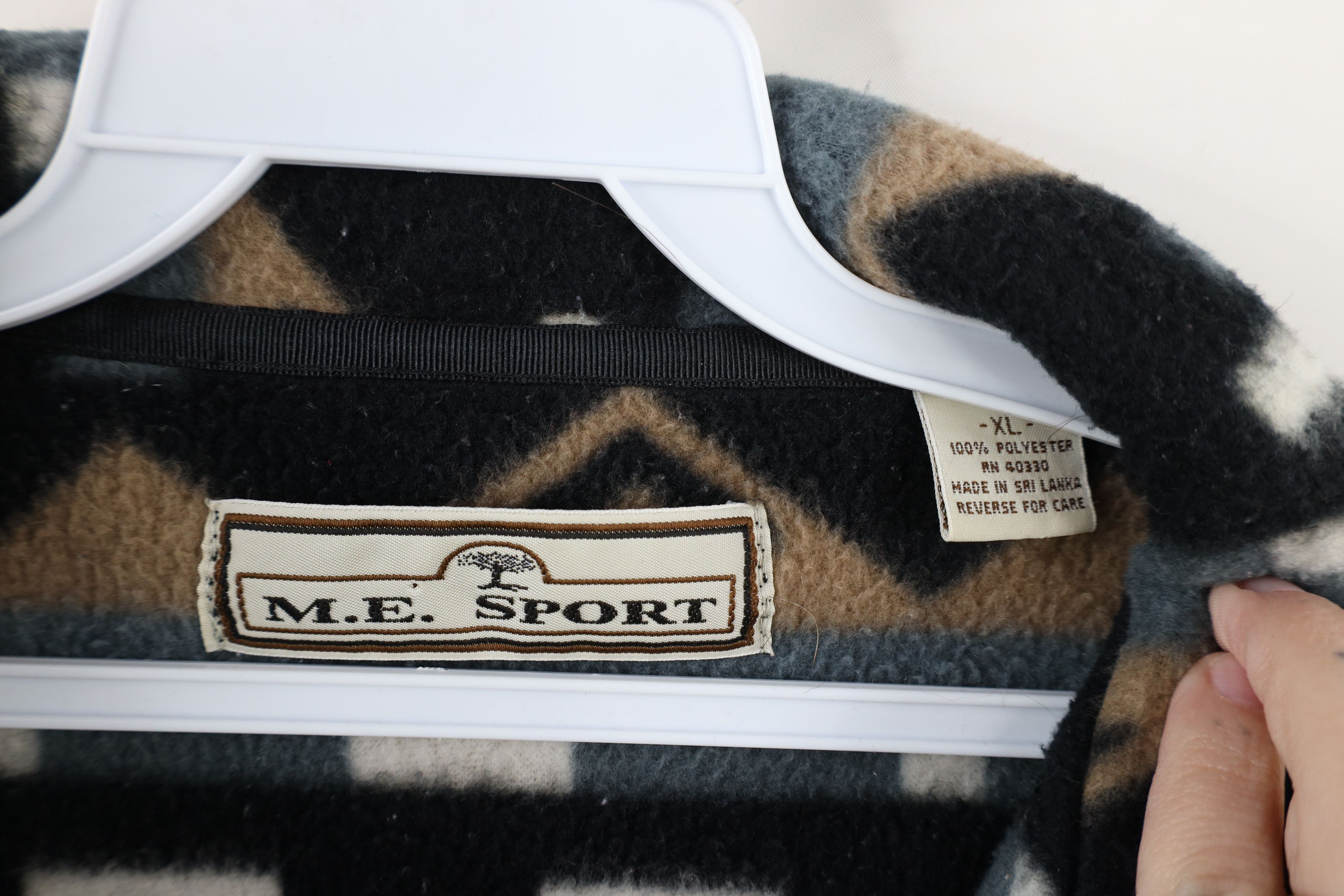 Vintage Vintage 90s Streetwear Half Zip Fleece Pullover Sweater Size US XL / EU 56 / 4 - 8 Thumbnail