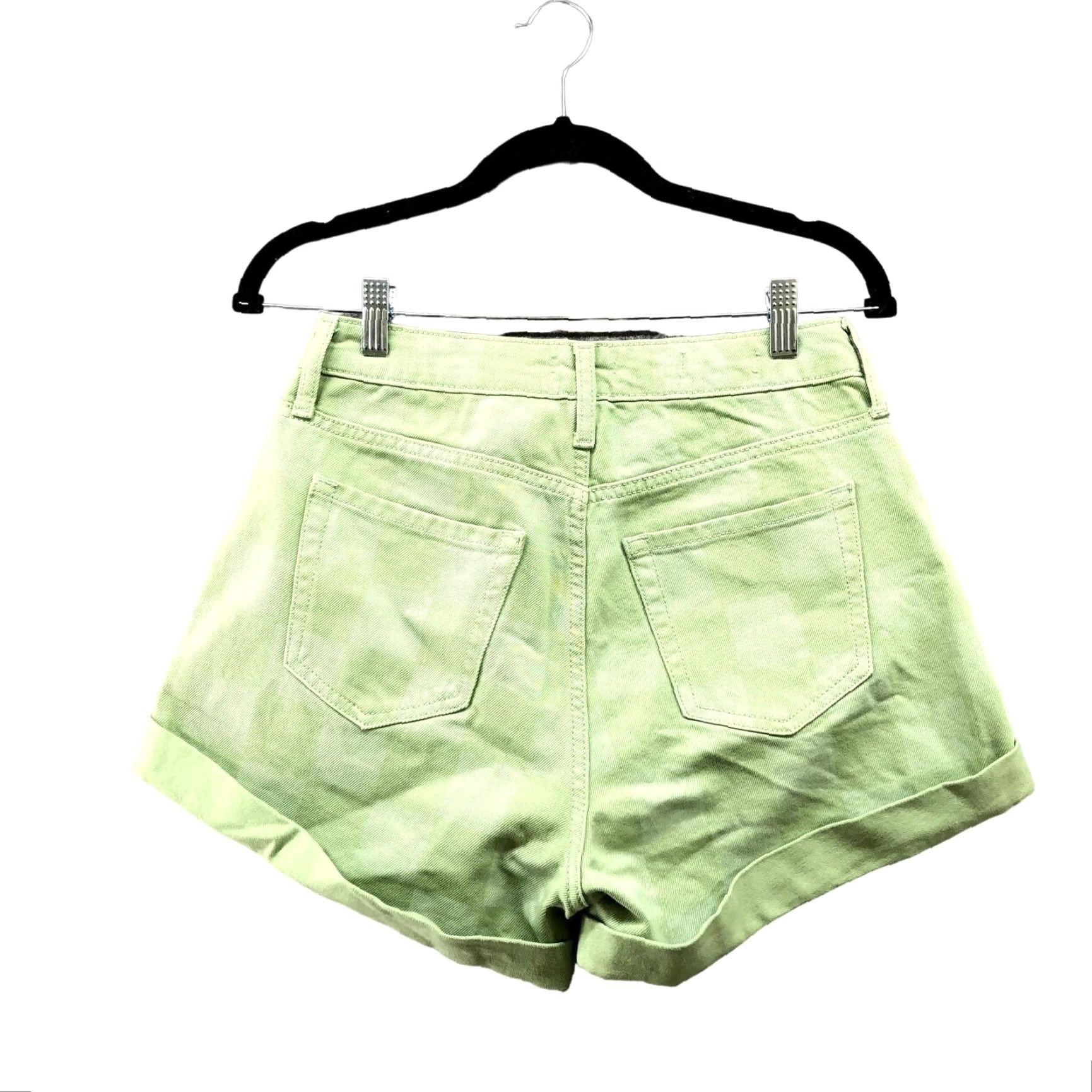 Vintage Wild Fable Shorts Womens Size 4 / 27 Green Check Plaid HIghest Rise Womens Size 27" / US 4 / IT 40 - 2 Thumbnail